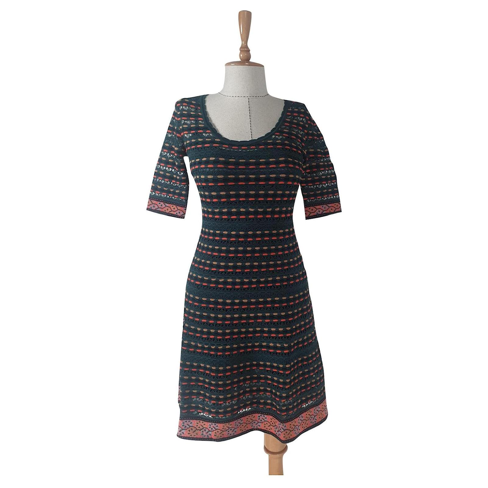 M Missoni Robes Coton Laine Polyamide Acrylique Multicolore ref.544943