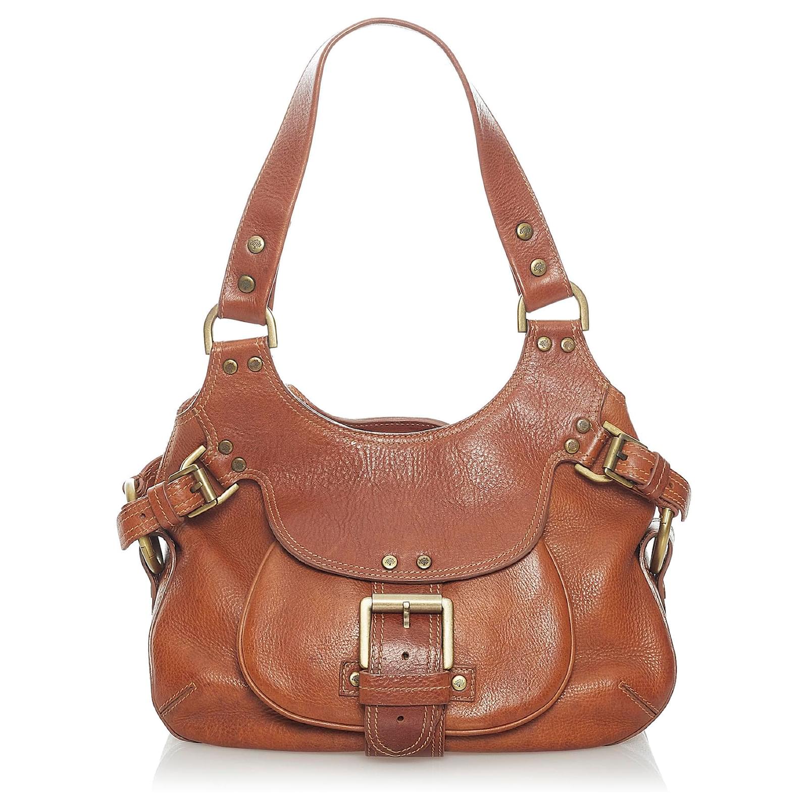 Brown Mulberry Leather Shoulder Bag – Designer Revival