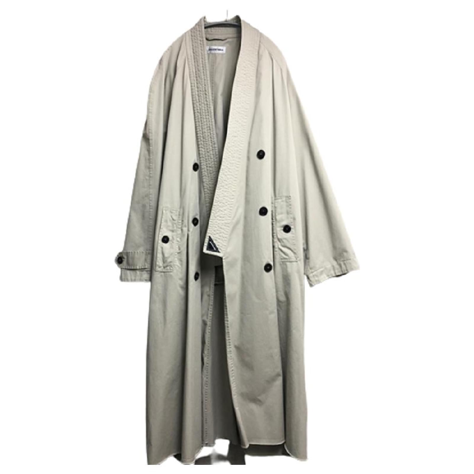Balenciaga Beige  Brown Reversible Trench Coat  Men from Brother2Brother  UK