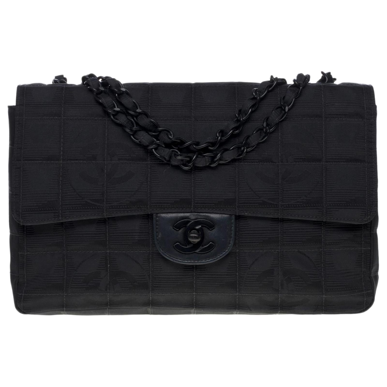 Chanel Classic Flap Bag Travel Line So Black Nylon Schwarz Tasche in Hessen  - Marburg