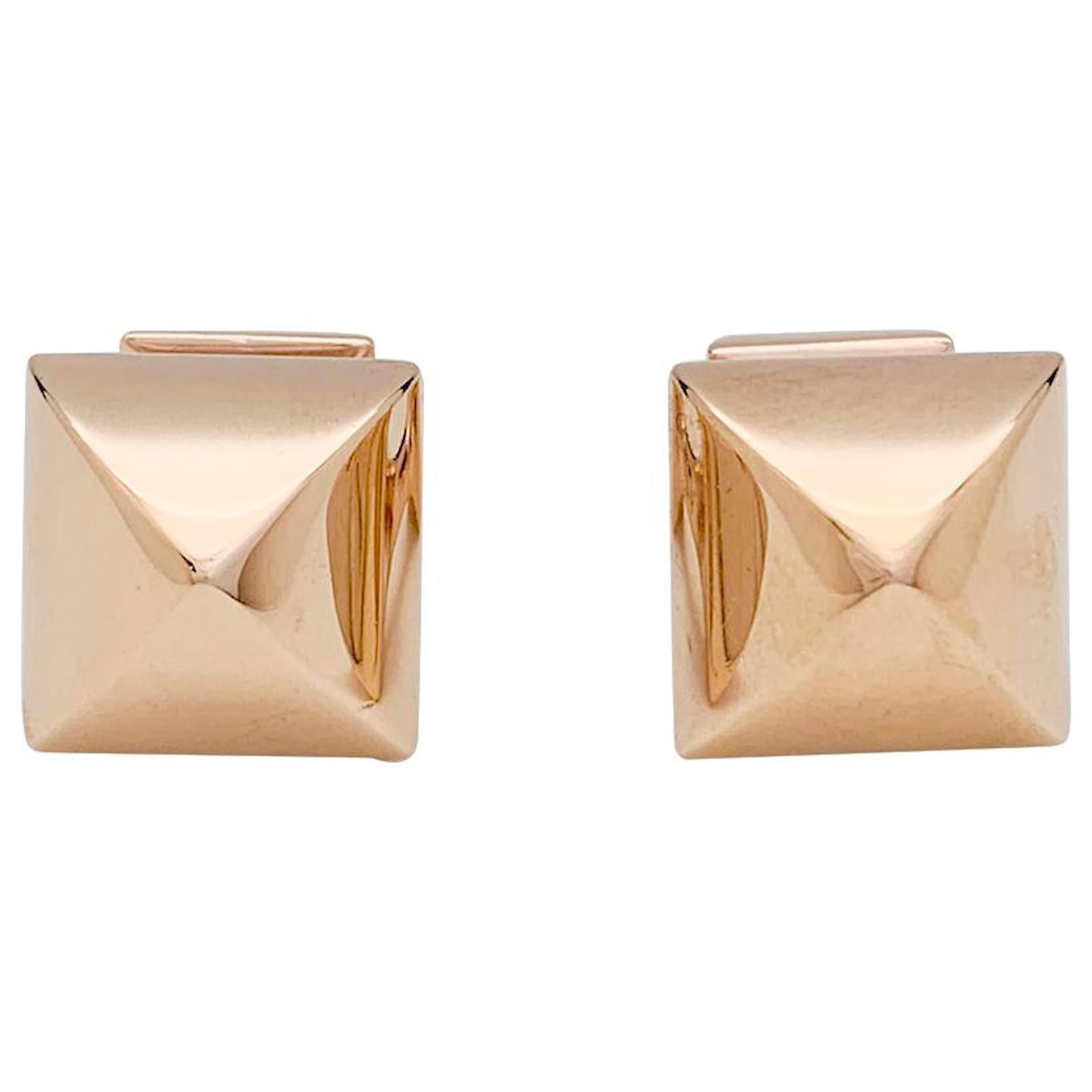 hermes cufflinks gold