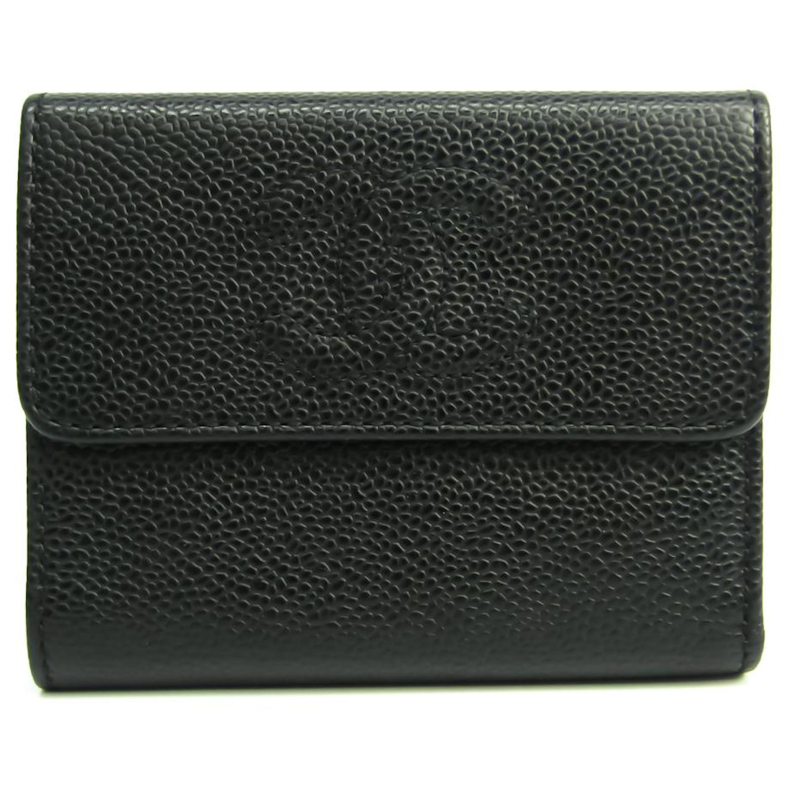 Chanel wallet Black Leather ref.546657 Joli Closet