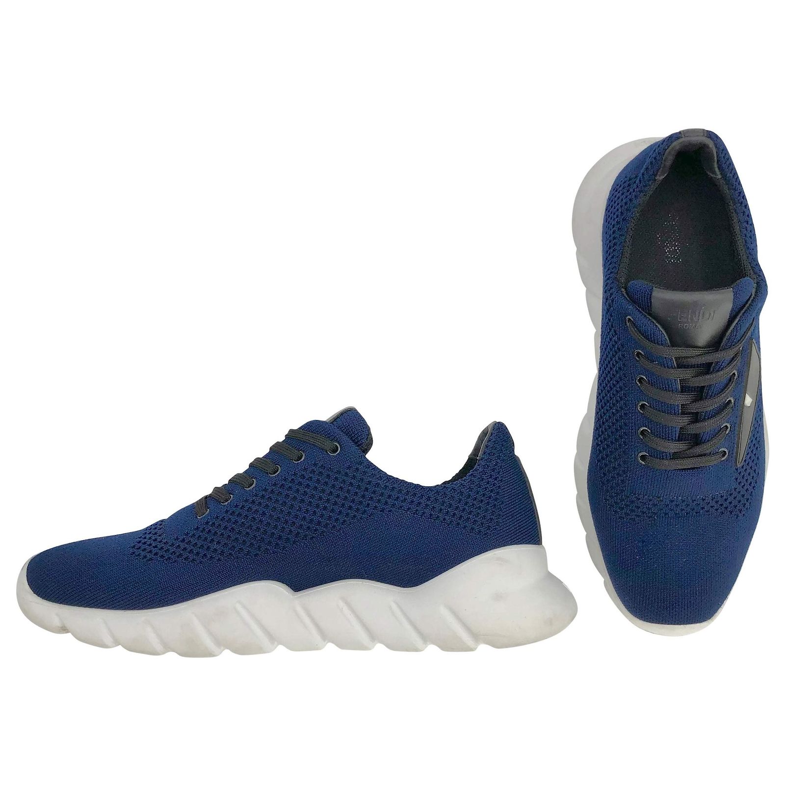 Fendi Monster Eyes sneakers in blue mesh Synthetic ref  display picture 1