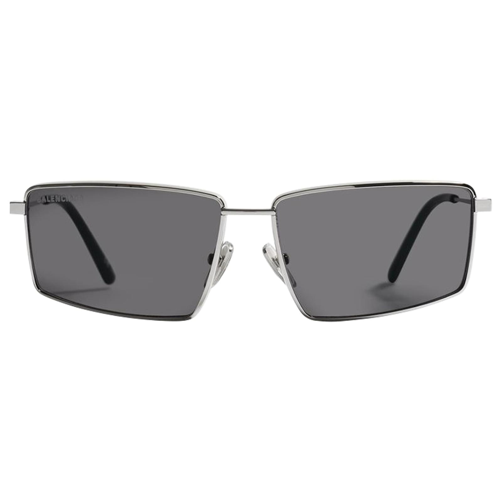 Balenciaga Sunglasses in Silver Metal Silvery Metallic ref.547868