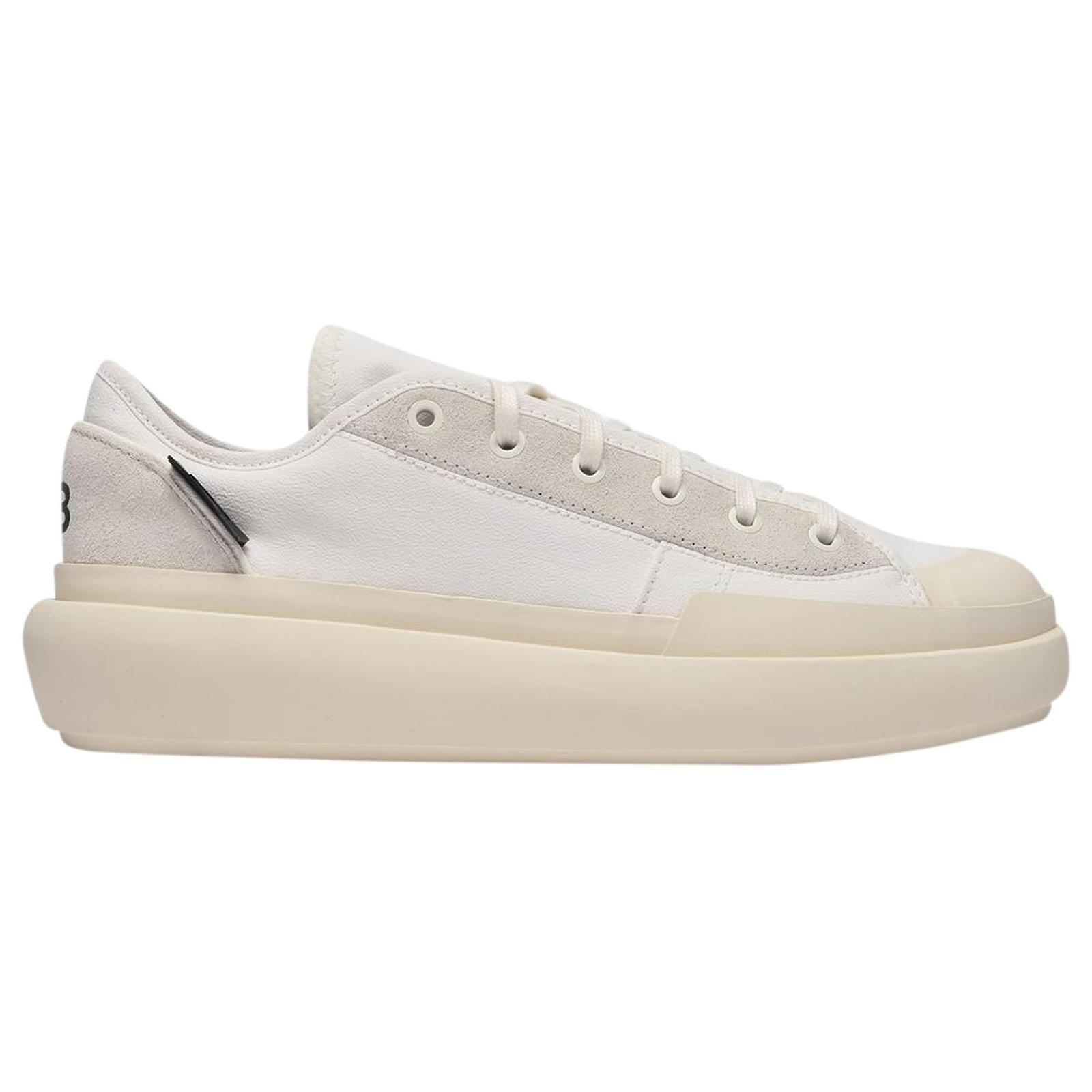 Y3 Y-3 Ajatu Court Low White Sneakers ref.547971 - Joli Closet