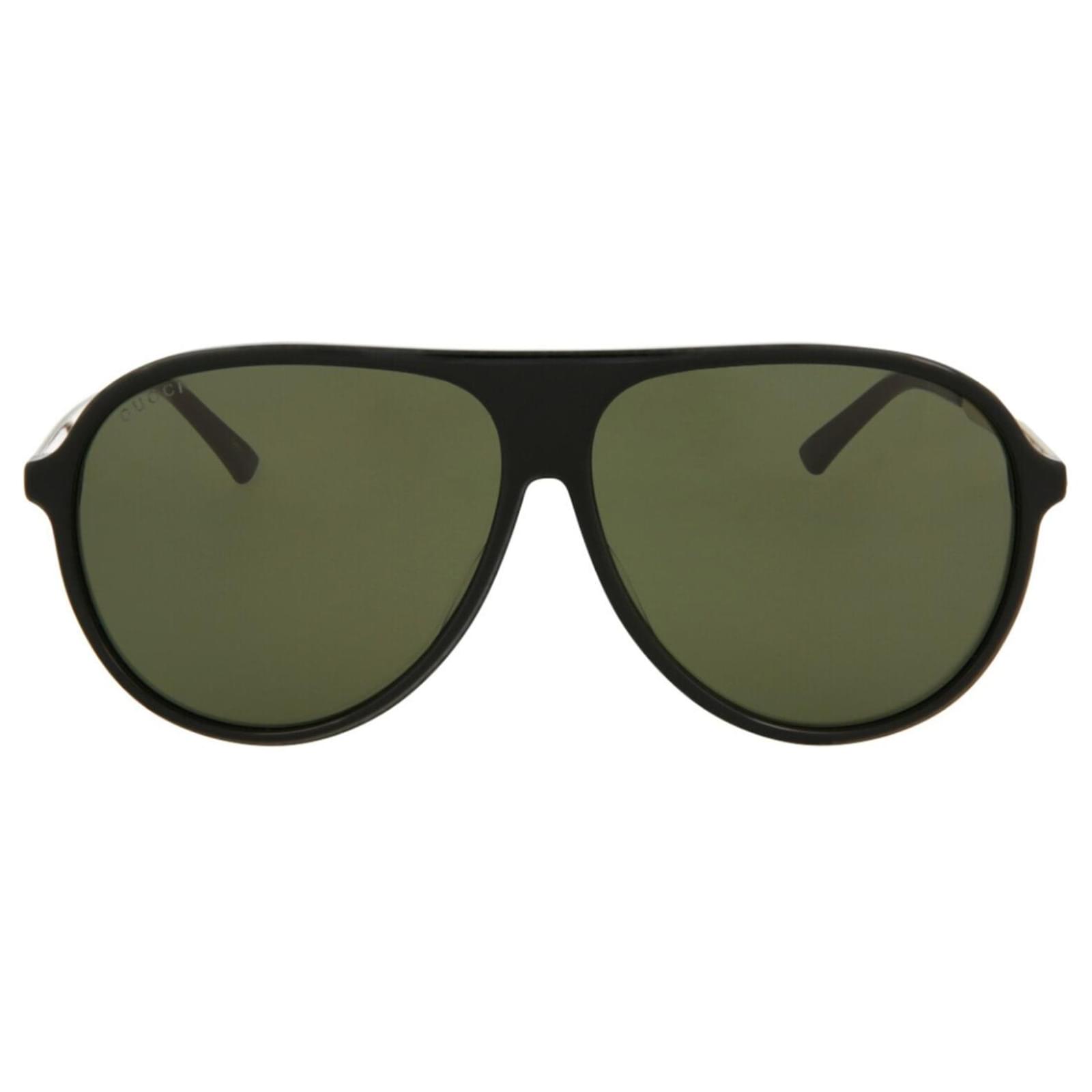 Gucci Aviator Style Acetate Sunglasses Black Ref 548029 Joli Closet