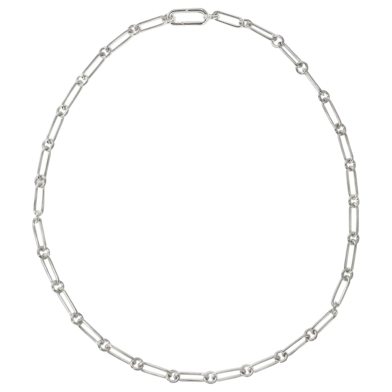 Autre Marque Box Chain in Silver Silvery Metallic ref.548428