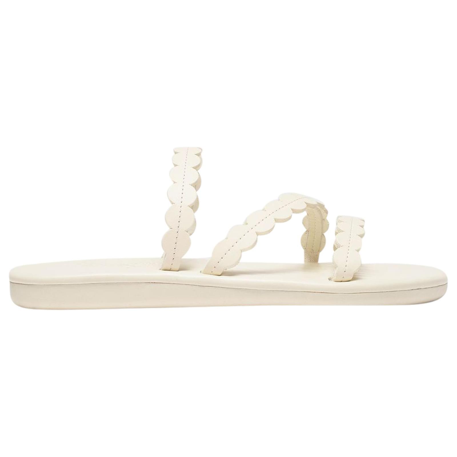 Ancient Greek Sandals Oceanis Sandals in White Leather ref.548474