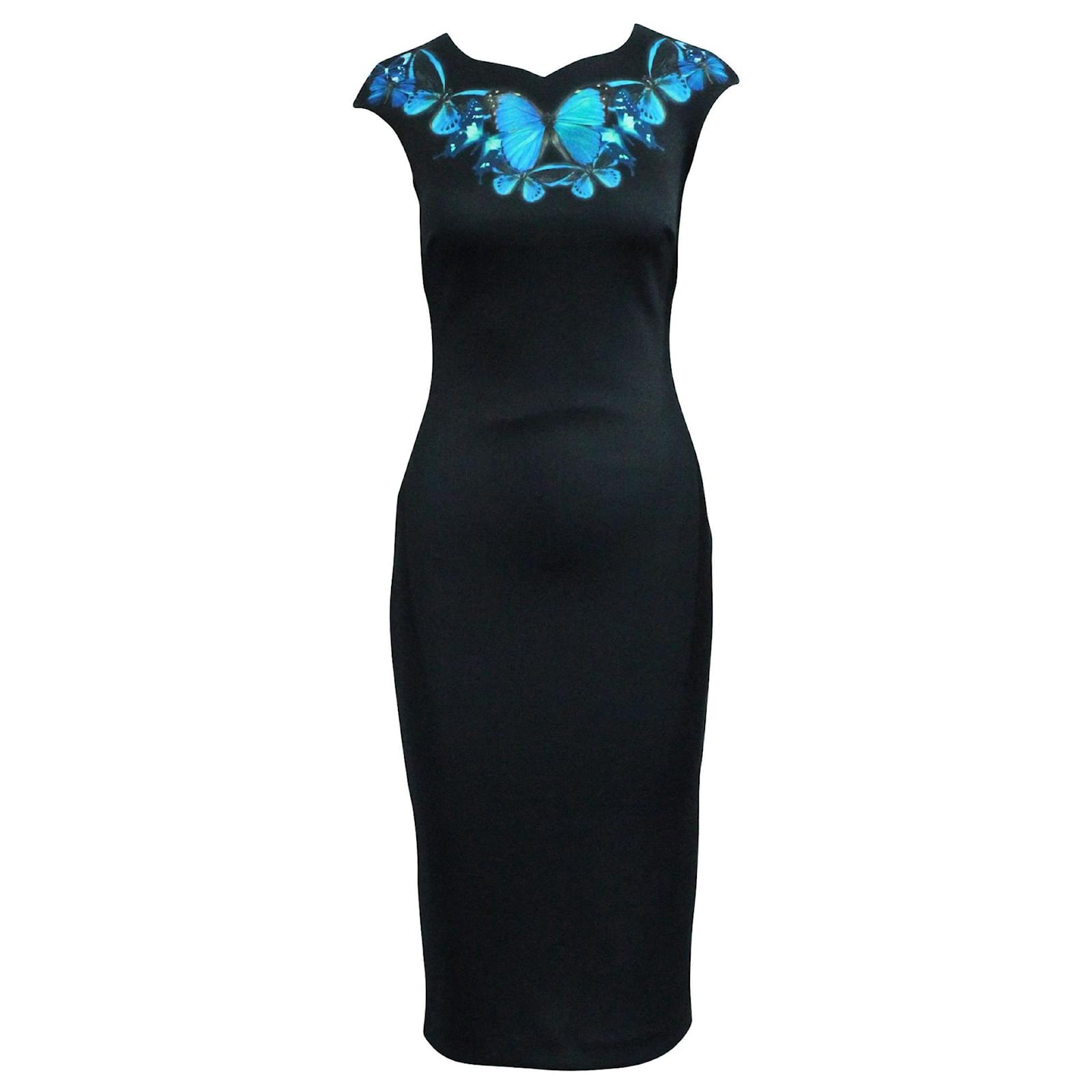 Ted Baker Black Slim Fit Dress with Print Polyester ref.548625 - Joli Closet