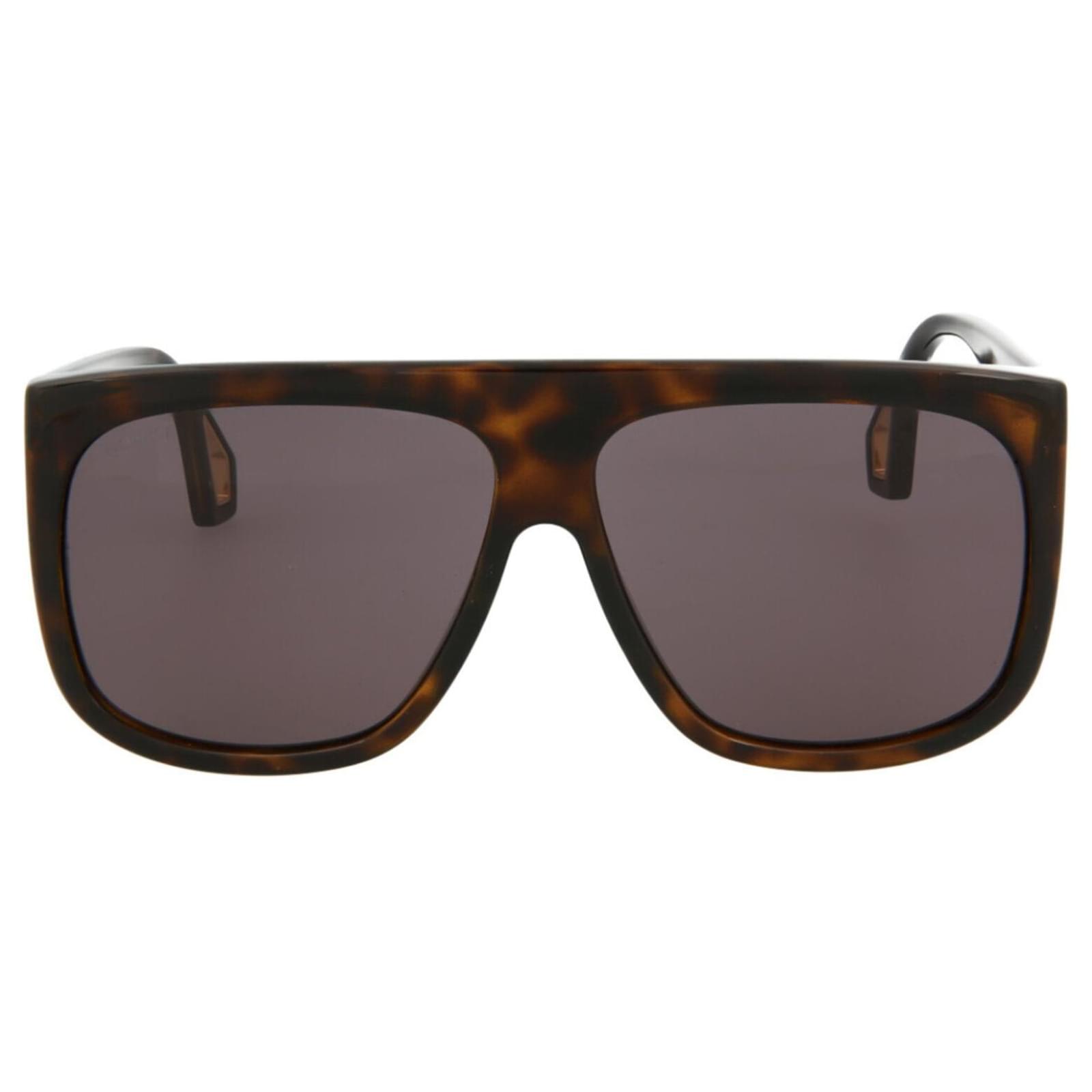 Gucci AviatorStyle Injection Sunglasses Brown ref.548739 Joli Closet
