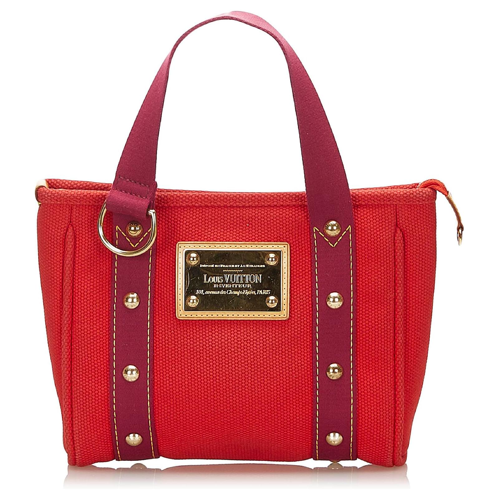 Louis Vuitton Antigua Cabas PM - Red Handle Bags, Handbags