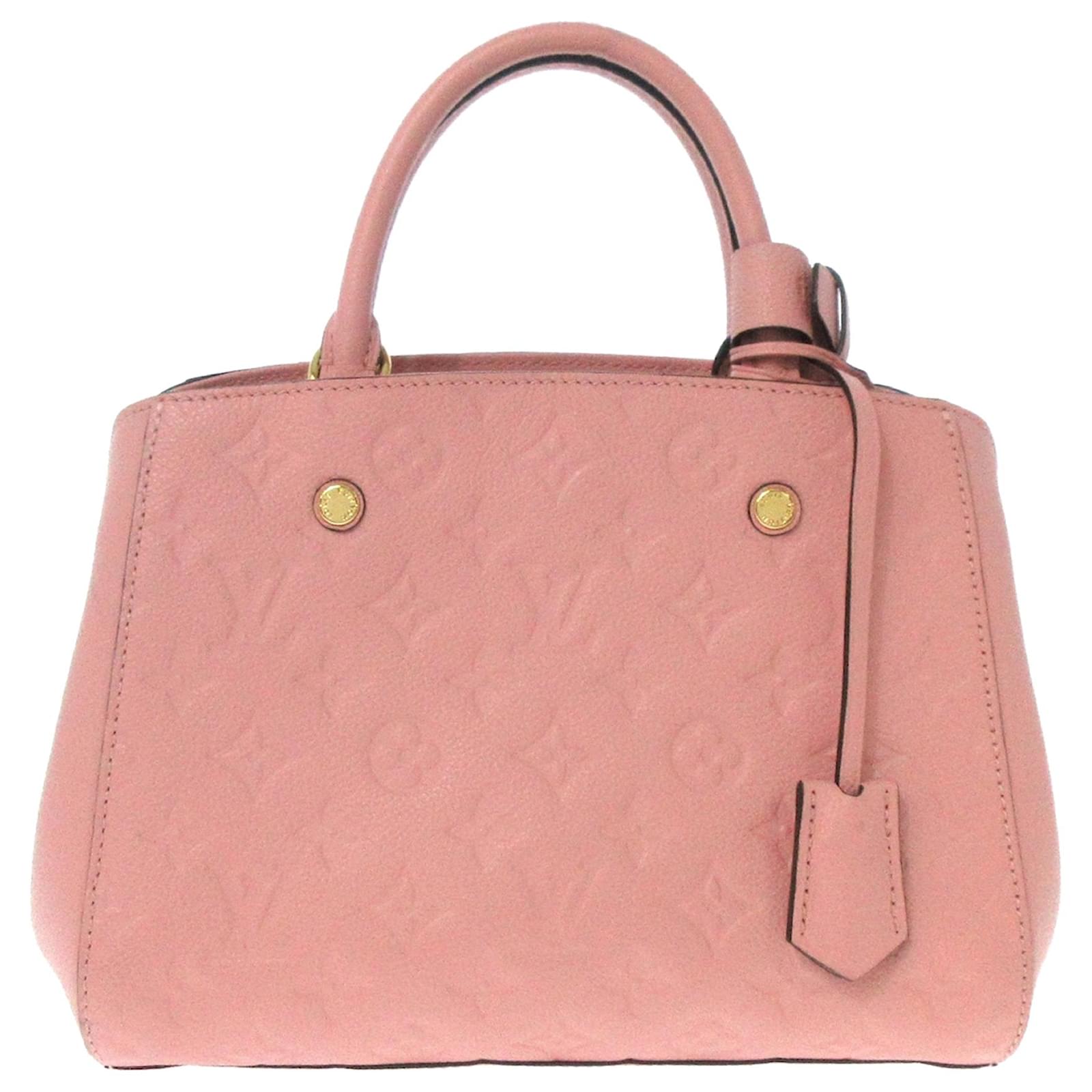 Louis Vuitton Pink Monogram Empreinte Montaigne BB Leather ref