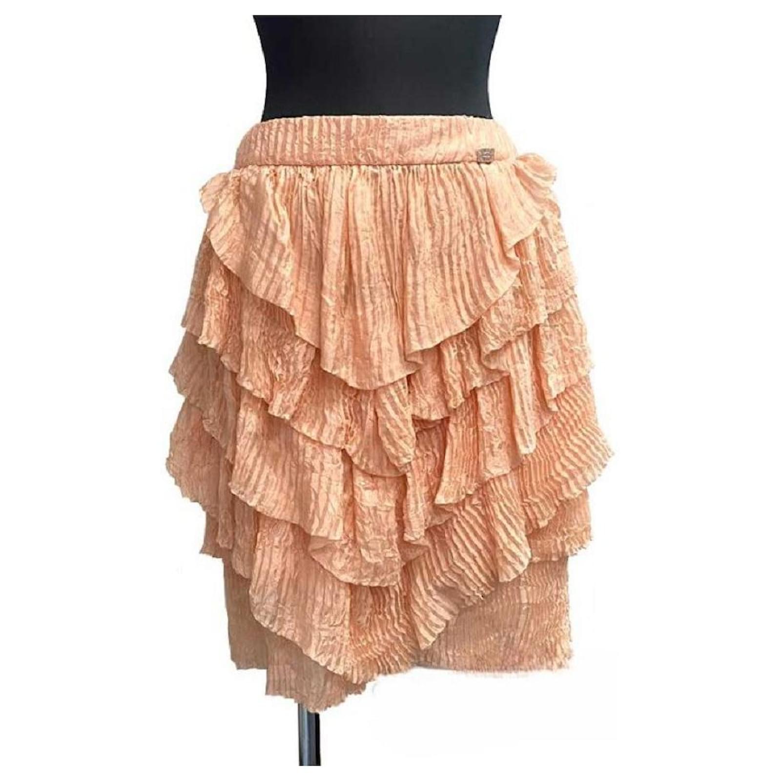 Chanel Pleated Full-Length Skirt