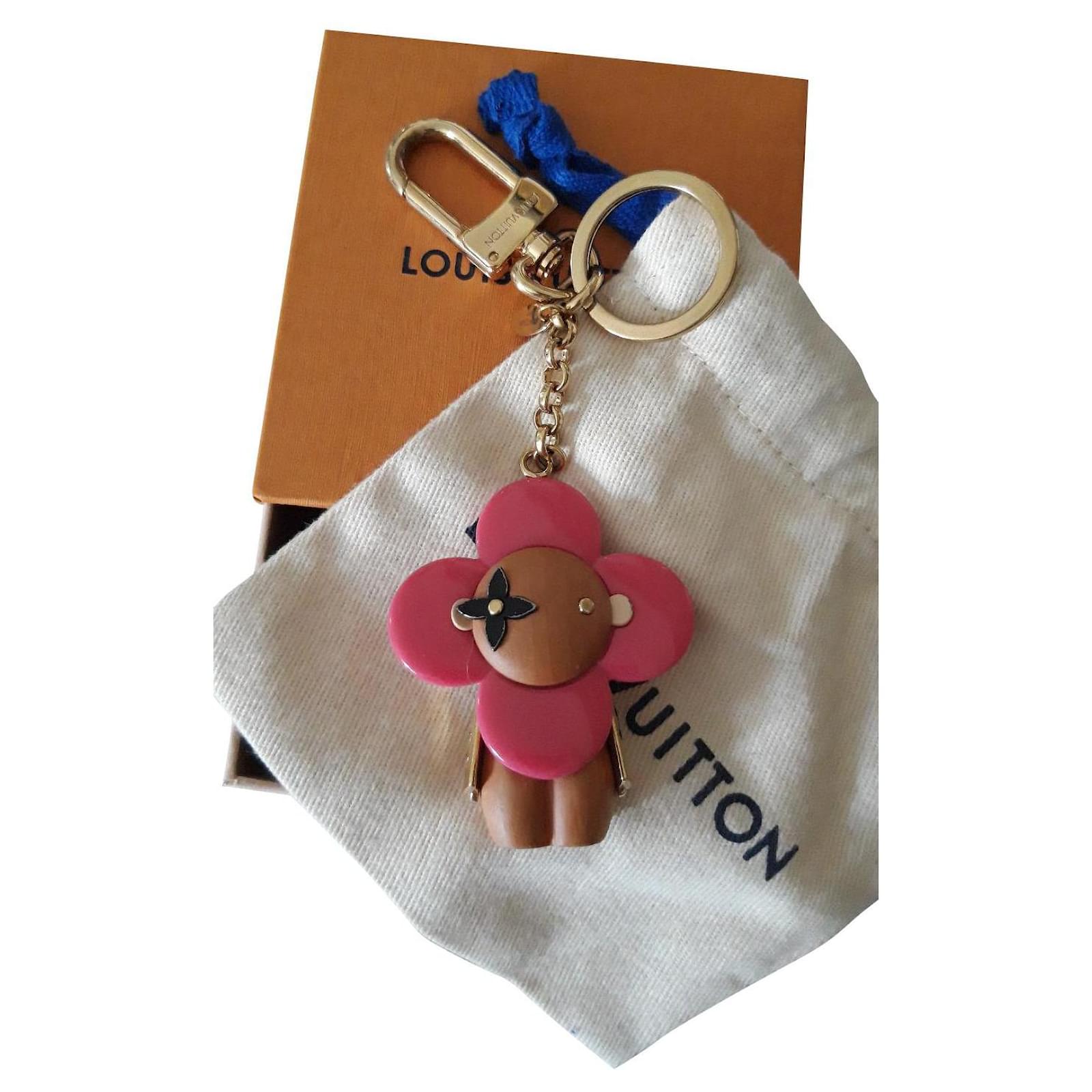 Louis Vuitton Vivienne Wood & Resin Trunk Bag Charm Key Holder
