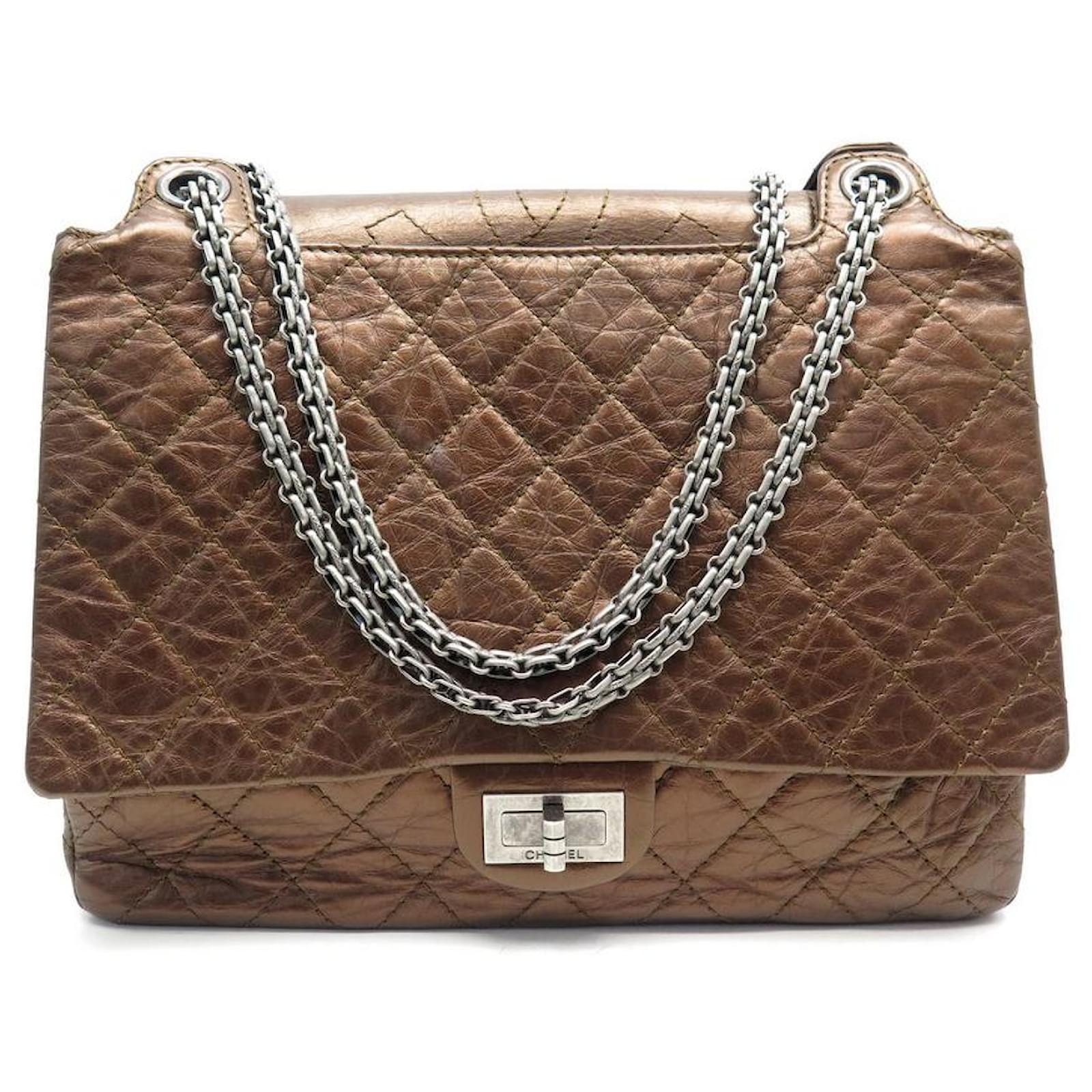 Handbags Chanel Chanel Handbag 2.55 Bronze Leather Hand Bag Quilted Leather Bandouliere