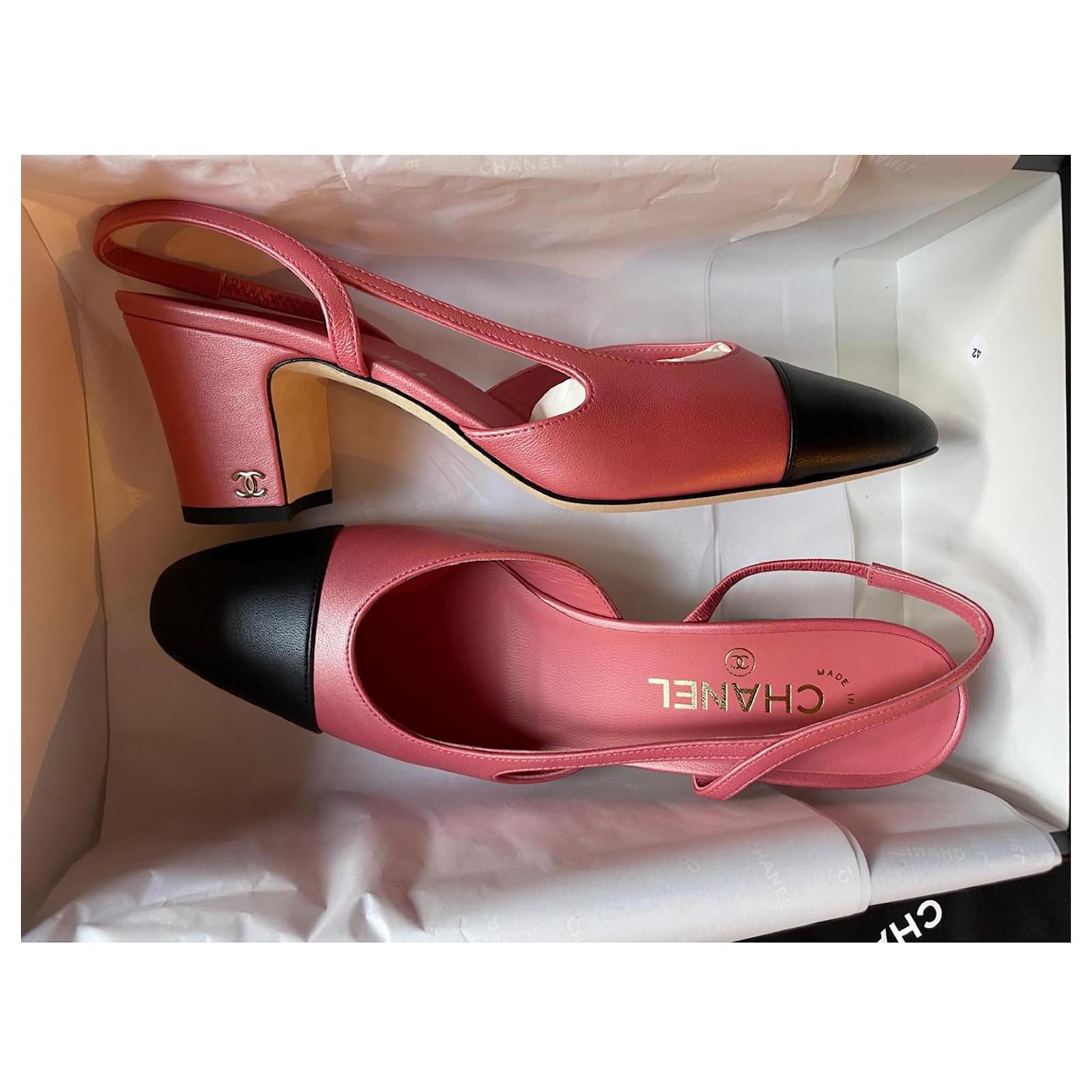 coco chanel pink dress shoes