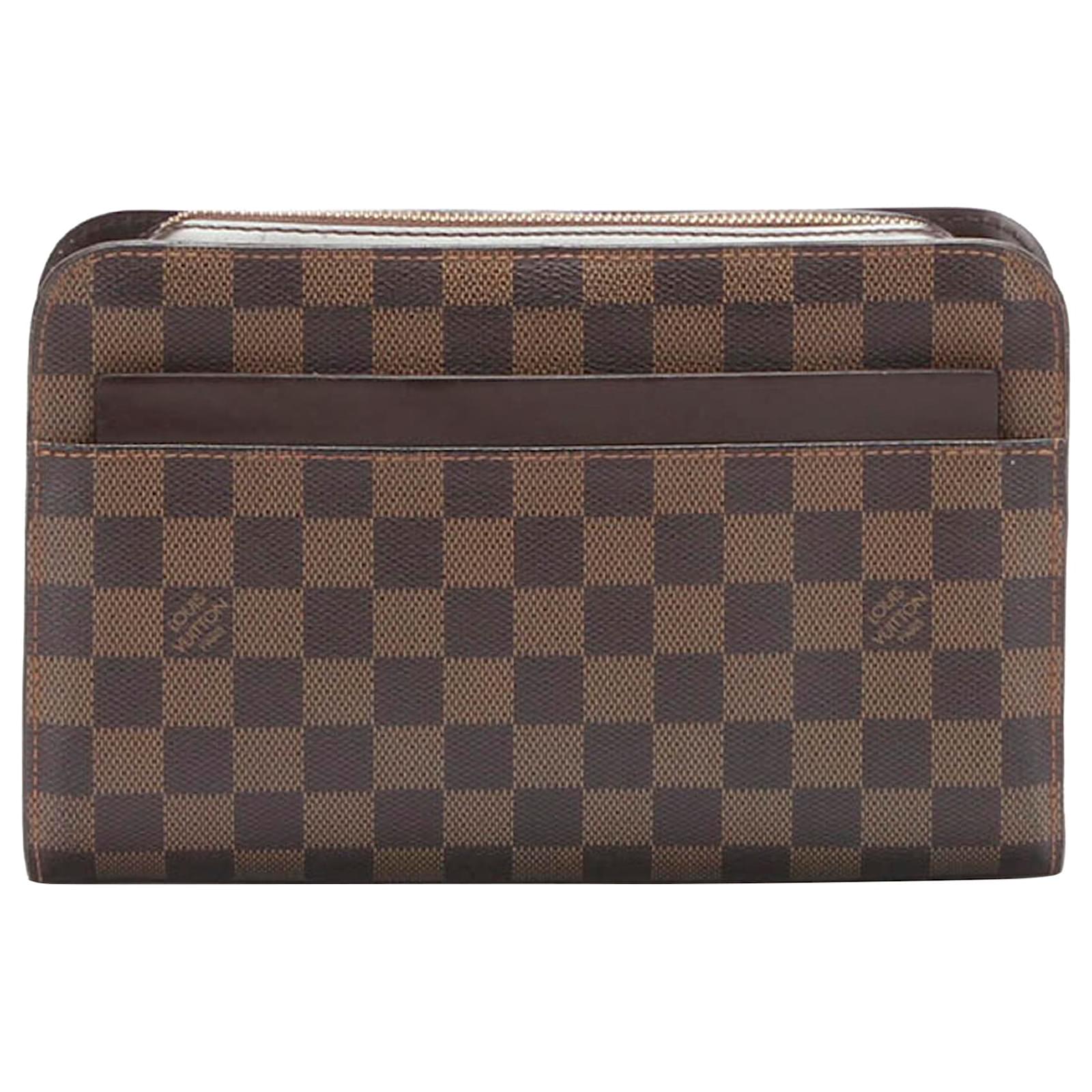 Louis Vuitton Damier Ebene Canvas Saint Louis Pochette Clutch