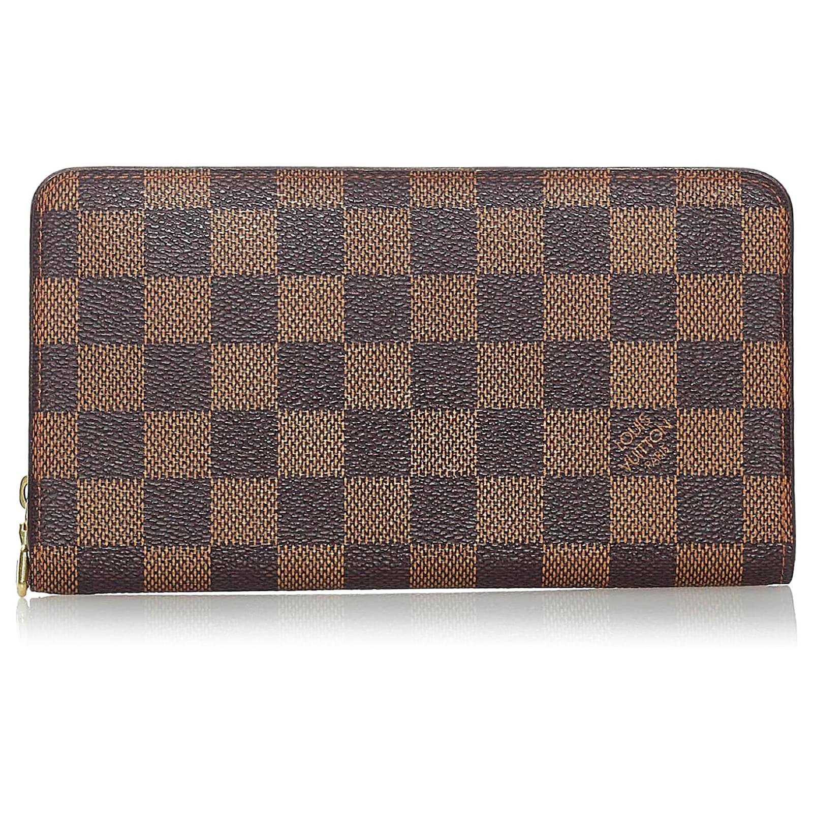 LOUIS VUITTON Damier Ebene Canvas Organizer Zippy Wallet