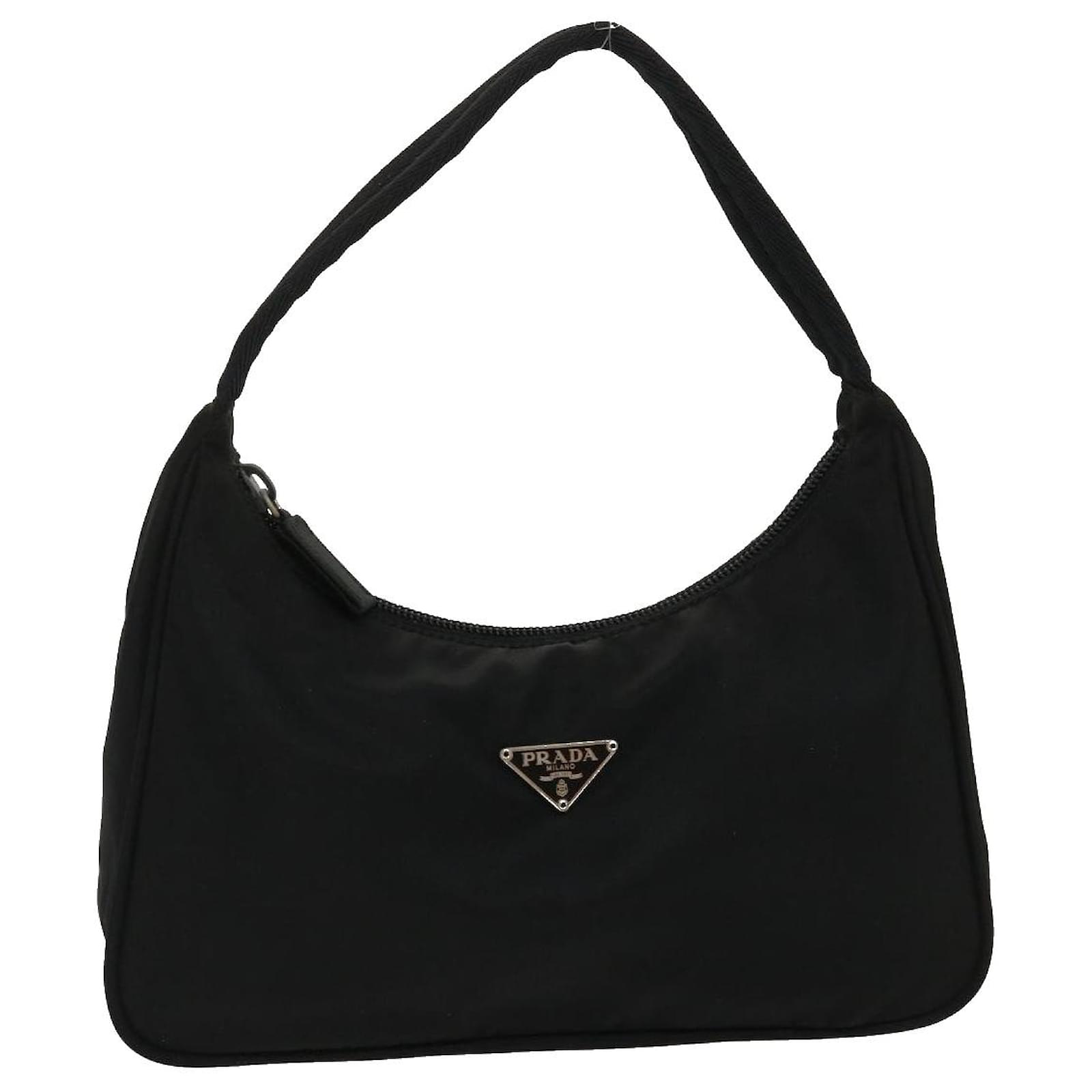 Prada Tasche Nylon-Einkaufskette Schwarz ref.941153 - Joli Closet