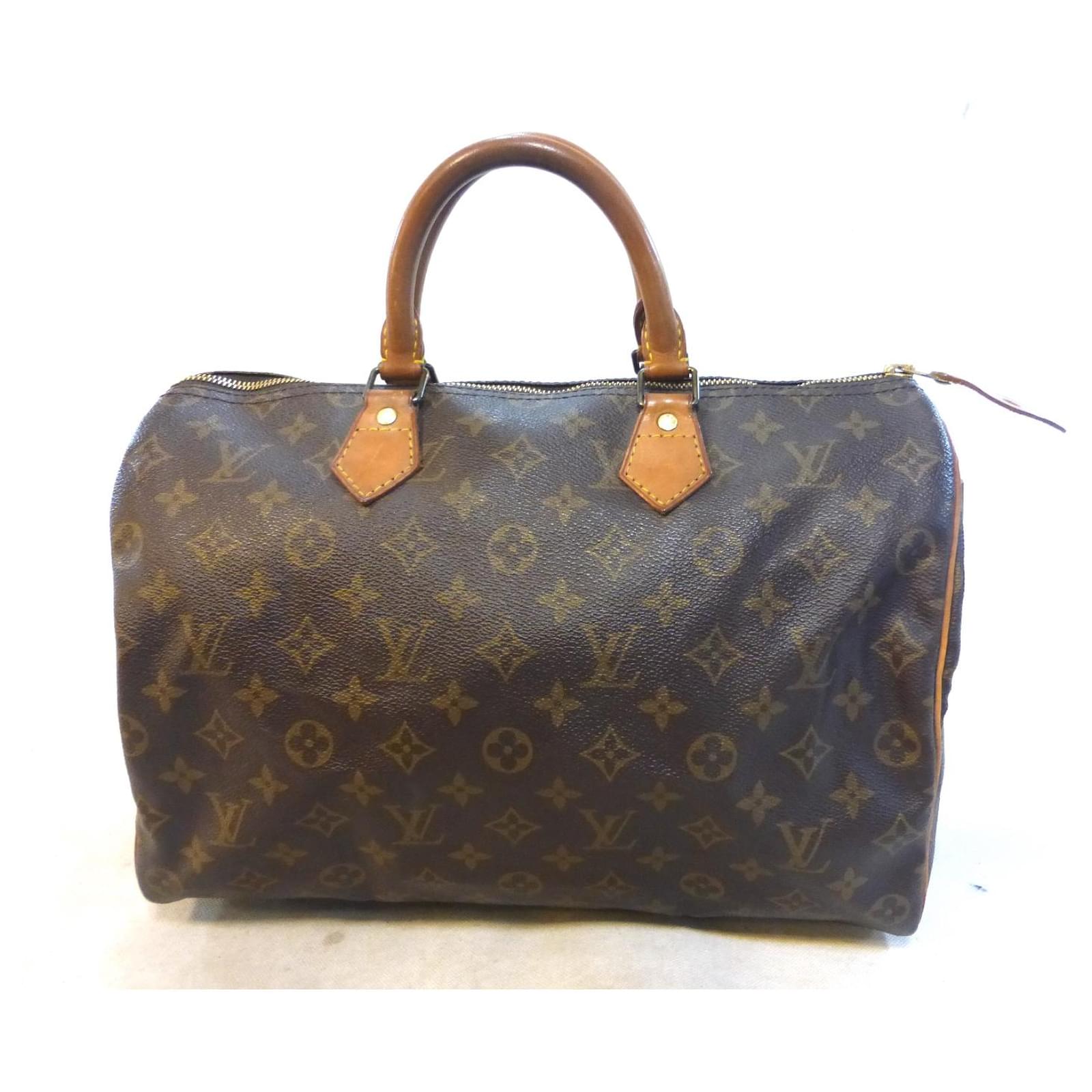 Louis Vuitton Speedy 35 Monogram Brown Leather ref.550809 - Joli Closet