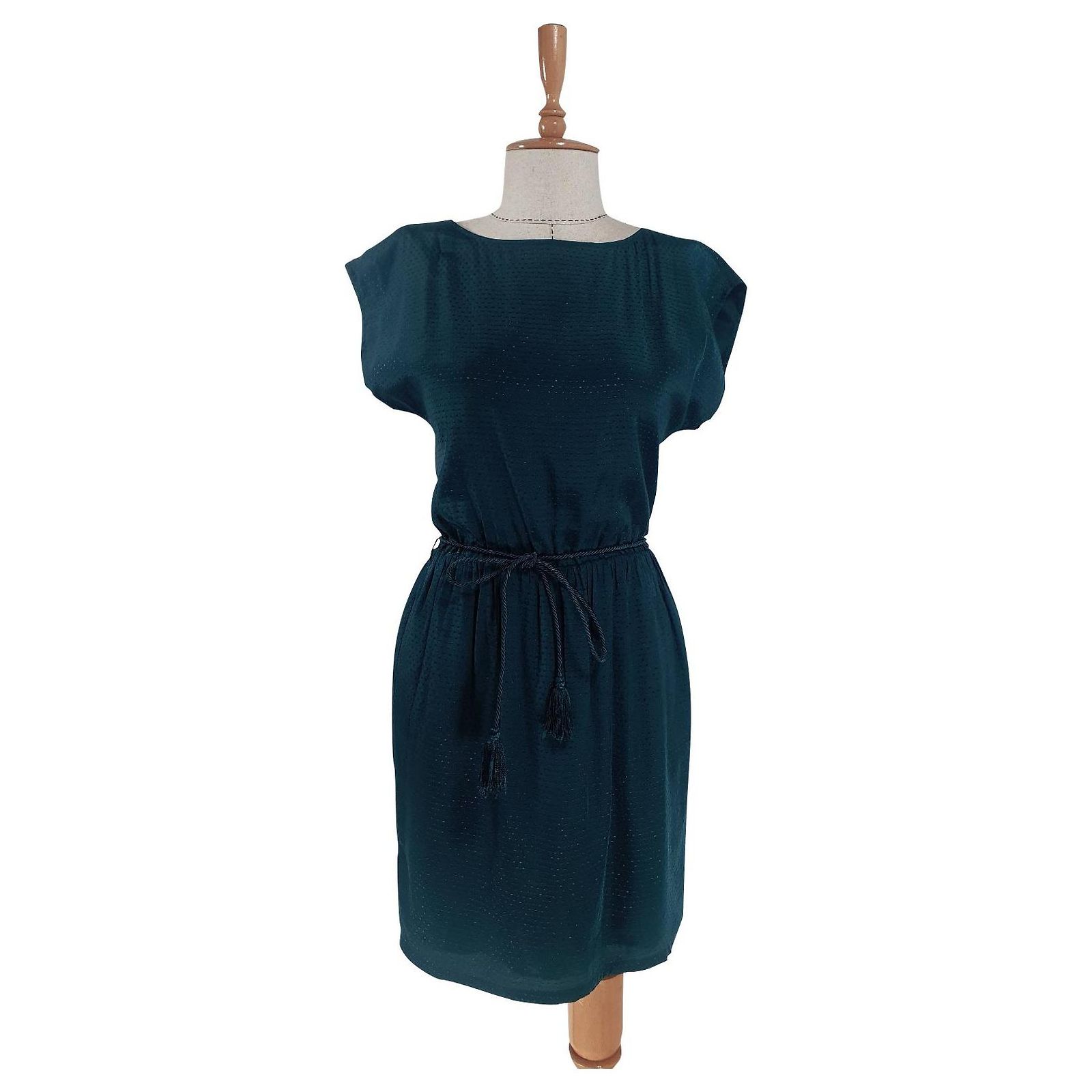 sessun green dress Midi Polyester Viscose ref.550815 wedding dress off shouder