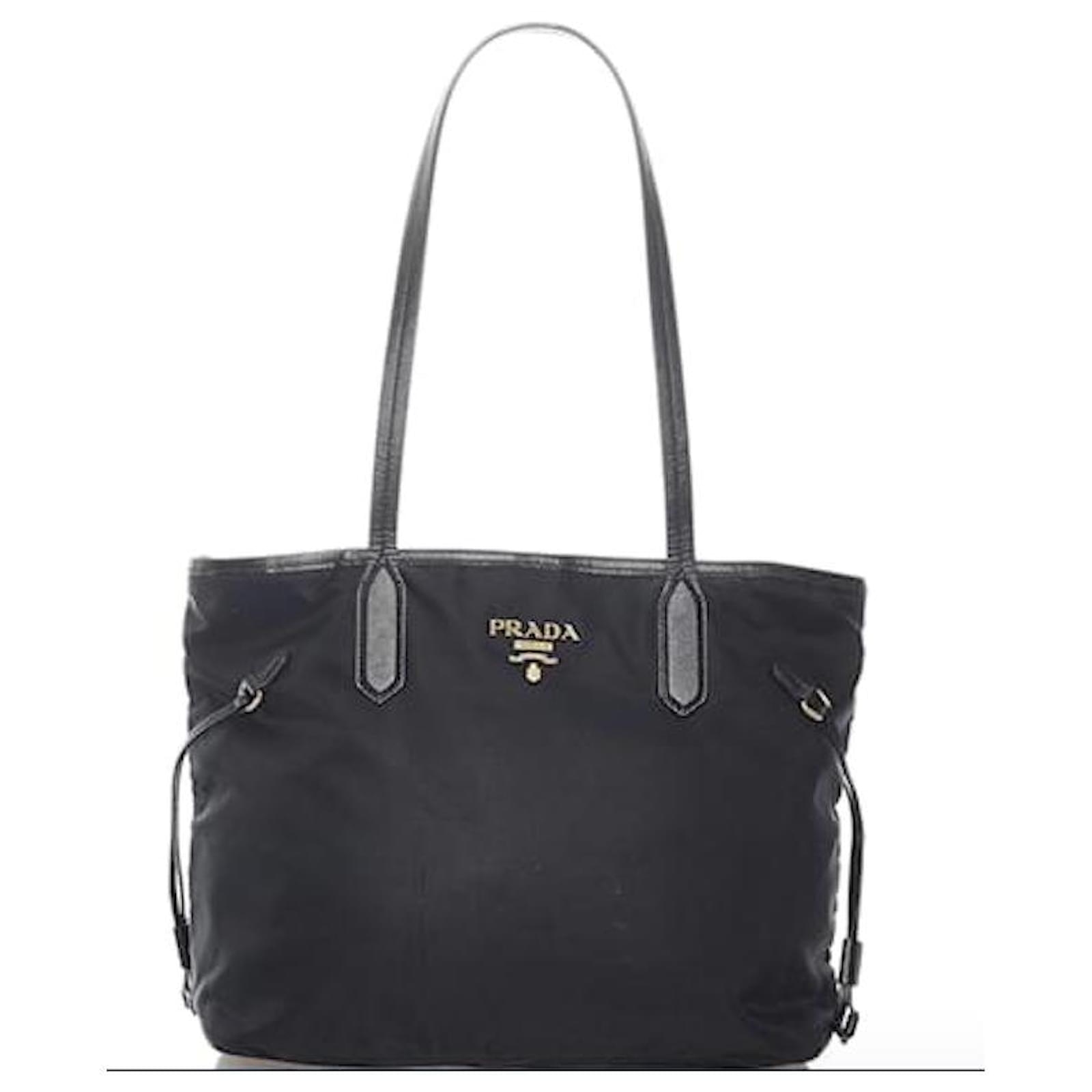 Saffiano PRADA Black Tessuto Tote Bag Very Good Condition / Large Model  Nylon ref.551213 - Joli Closet