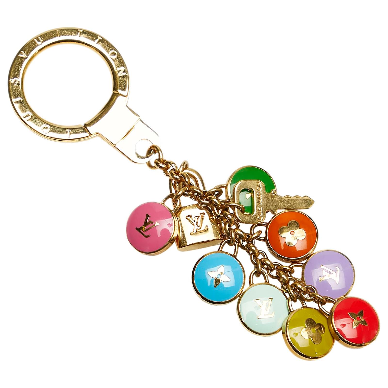 Louis Vuitton Gold Monogram Pretty Charms Key Ring Multiple colors Golden  Metal ref.430191 - Joli Closet