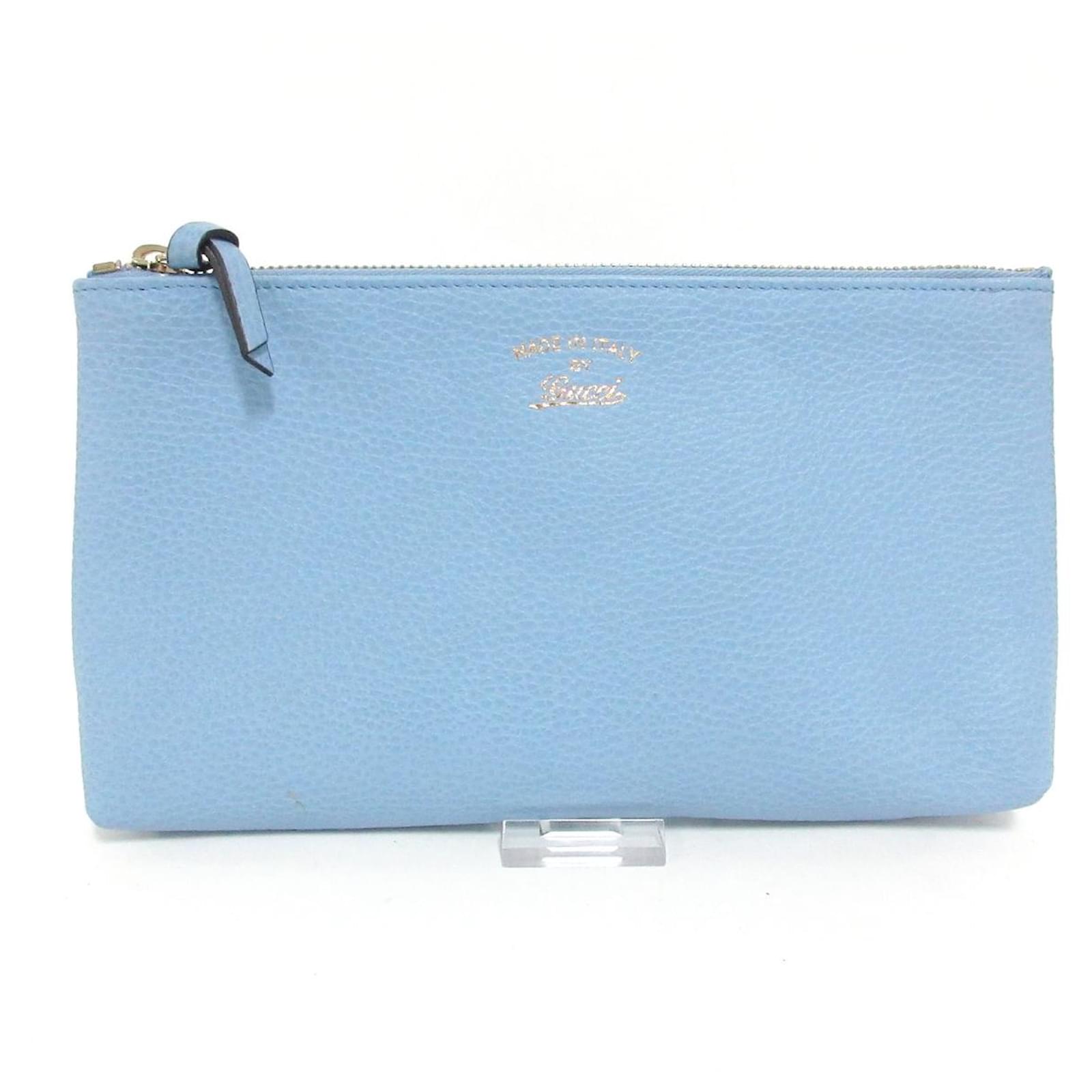 Gucci Clutch bag Light blue Leather ref.551916 Joli Closet