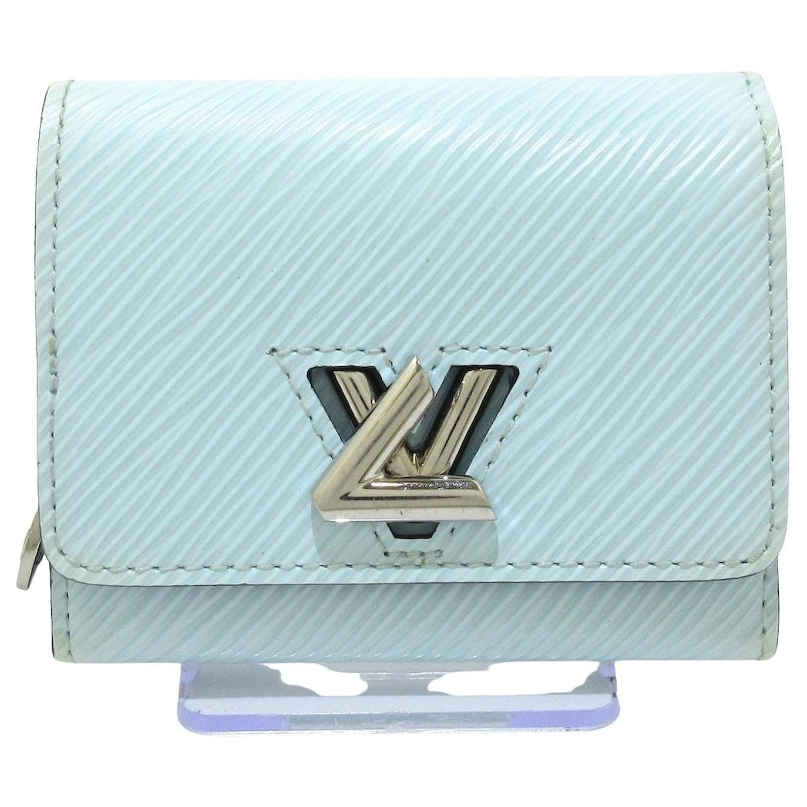 Louis Vuitton Portefeuille twist Light blue Leather ref.551998