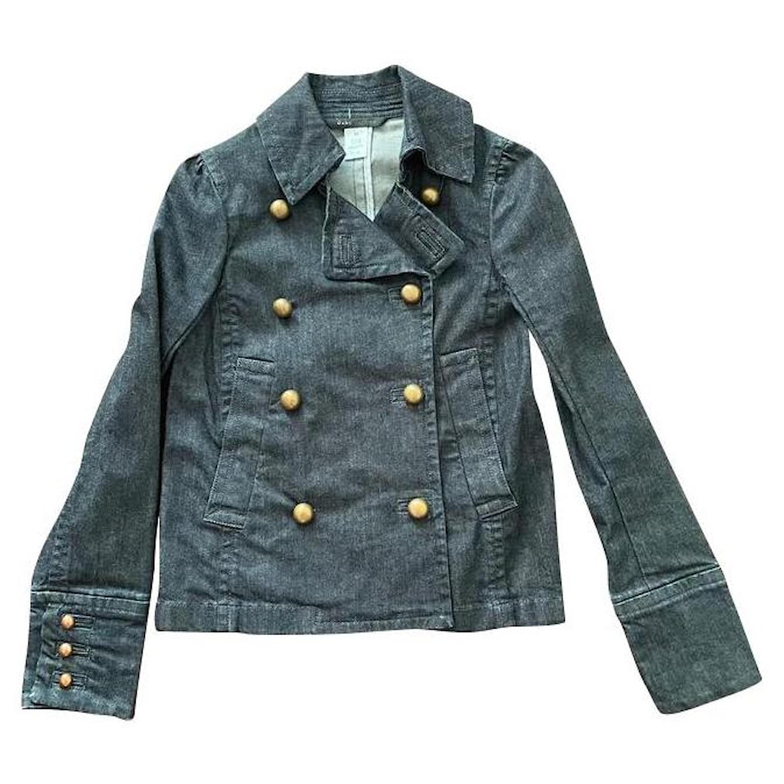 MARC JACOBS Embroidered denim jacket girl blue - | Kids around