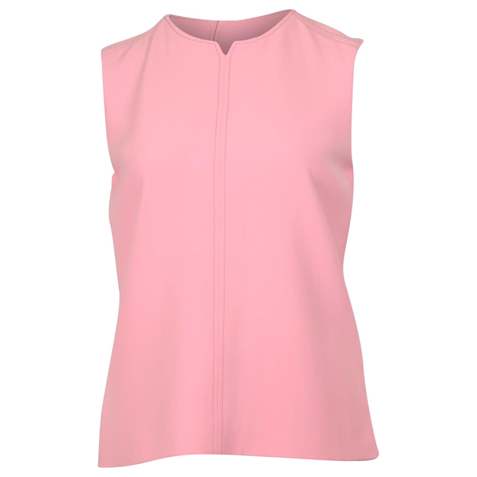 Victoria Victoria Beckham Grosgrain-Trimmed Sleeveless Top