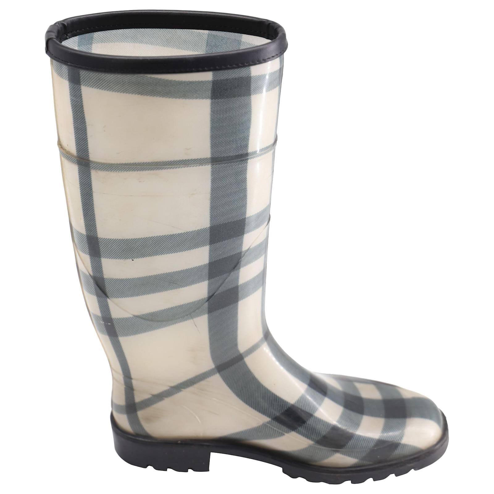 Burberry Rubber Knee-High Rain Boots