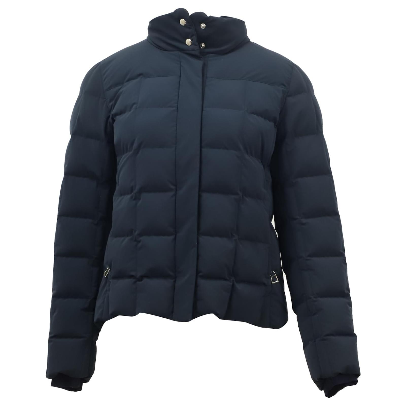 Hermès Fjord Puffer Coat in Navy Blue Polyamide Nylon ref.553846 - Joli ...