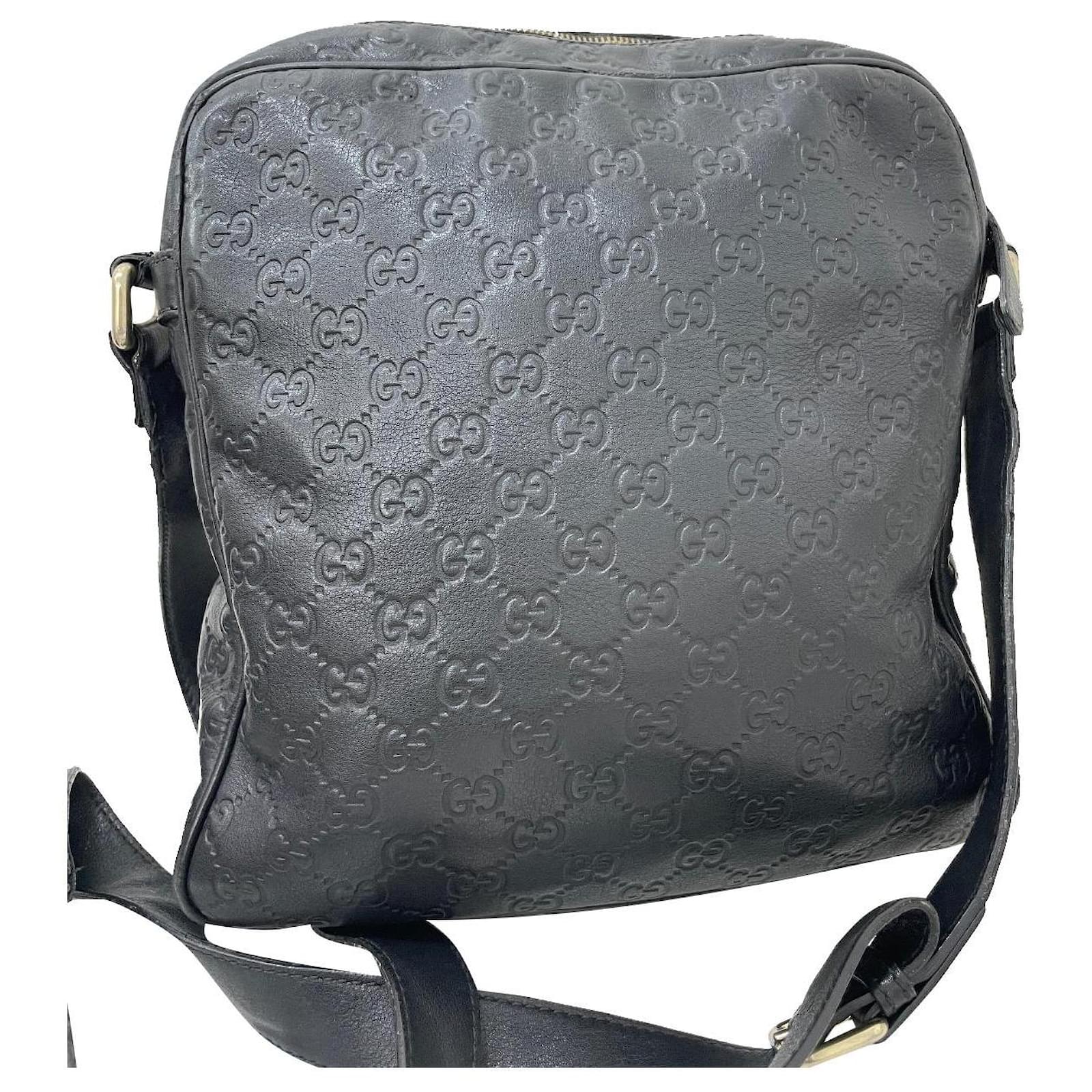 Gucci Unisex leather messenger bag Black ref.554113 - Joli Closet
