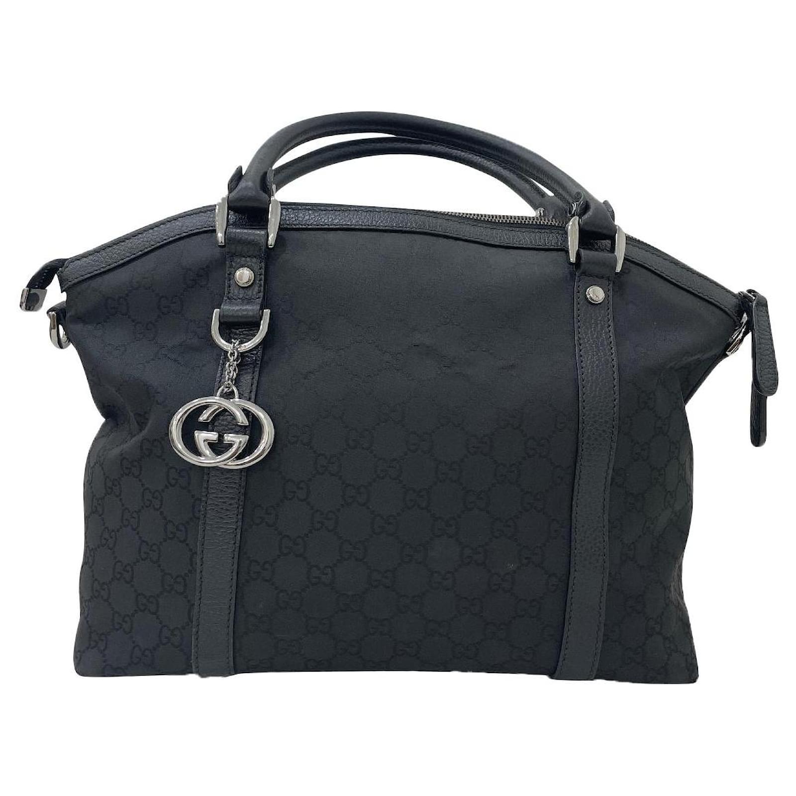 Gucci GG Guccissima Dome Satchel Shoulder Bag In Black