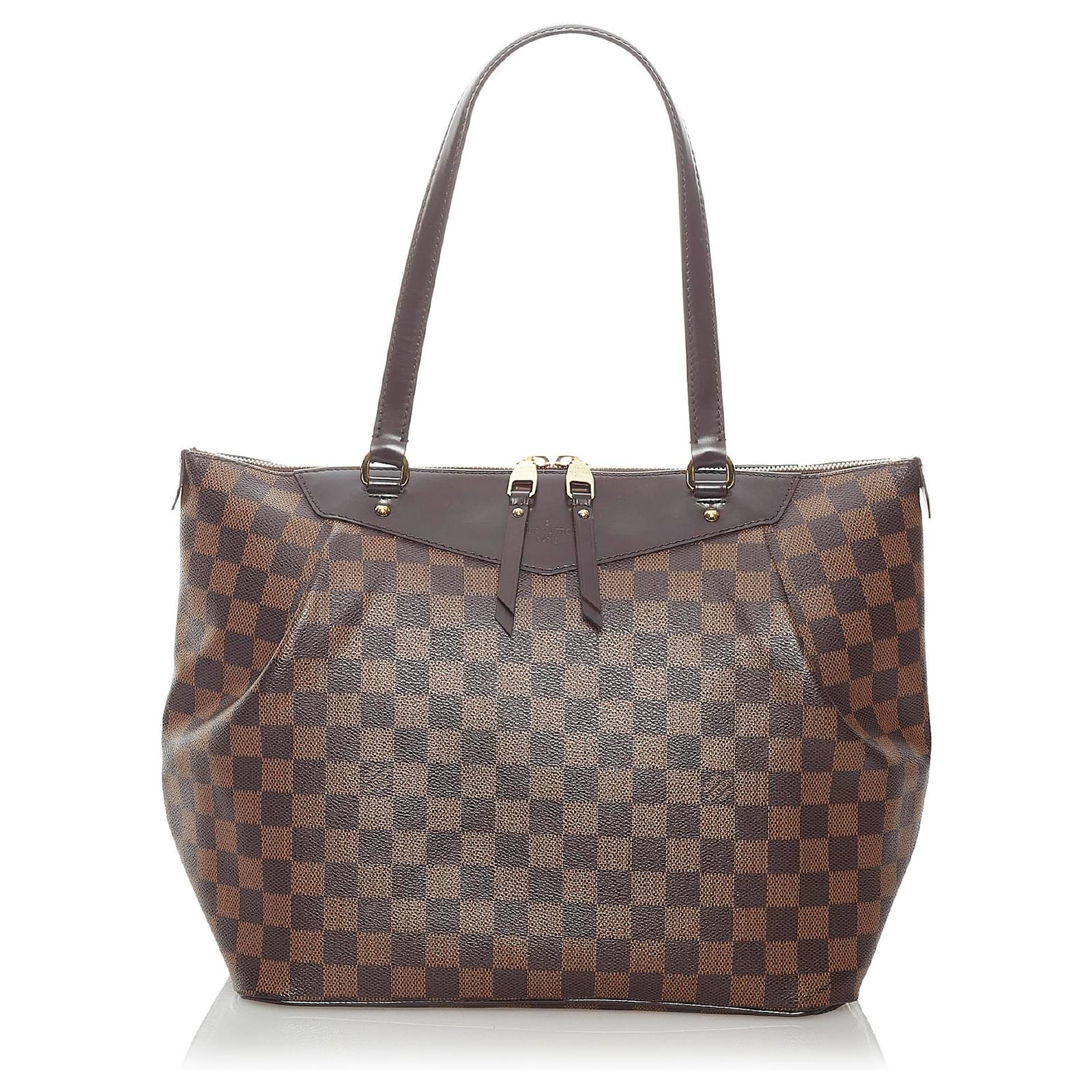 Louis Vuitton Brown Damier Ebene Westminster GM Leather Cloth Pony-style  calfskin ref.1018892 - Joli Closet