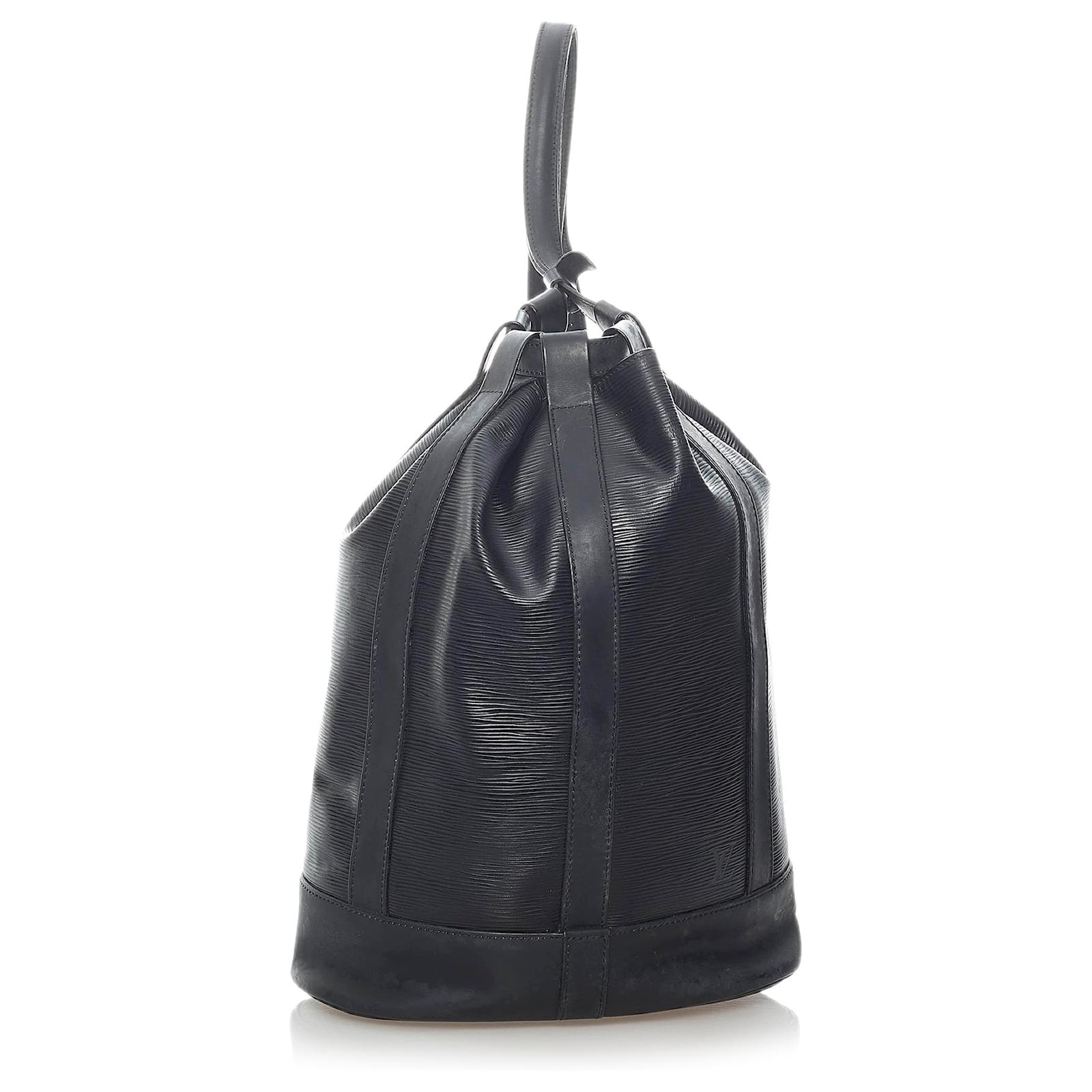 LOUIS VUITTON Epi Leather Black Randonnee PM Backpack