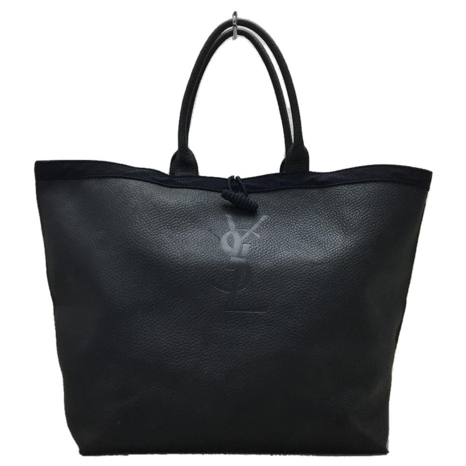 Used B/Standard] YVES SAINT LAURENT Vintage YSL Logo Plate Crossbody Ladies  Shoulder Bag Black 20416284
