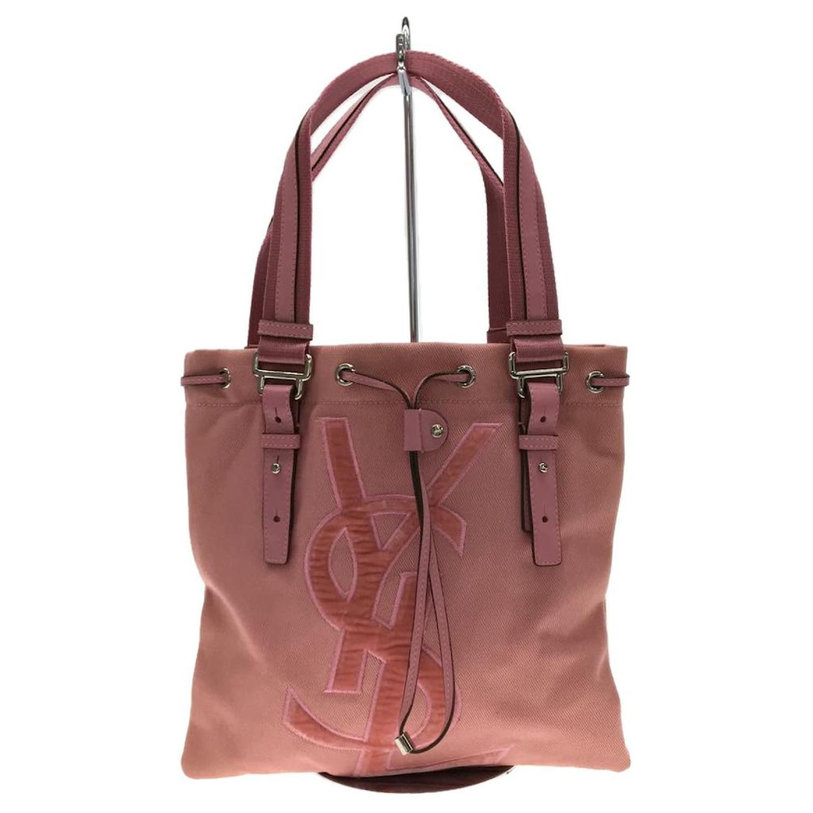 Used] YVES SAINT LAURENT ◇ Tote bag / canvas / PNK Pink Cotton ref.554467 -  Joli Closet