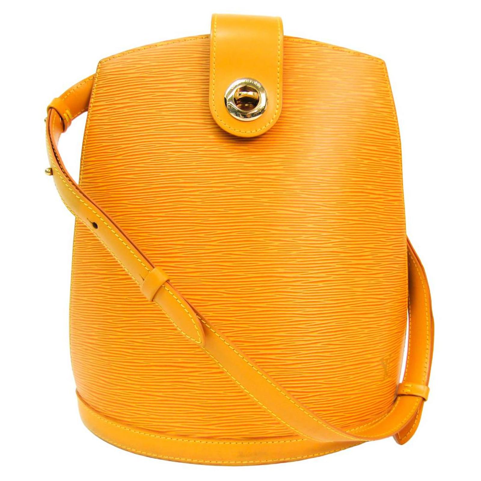 Louis Vuitton Cluny Womens shoulder bag M52259 Yellow Leather ref.204823 -  Joli Closet