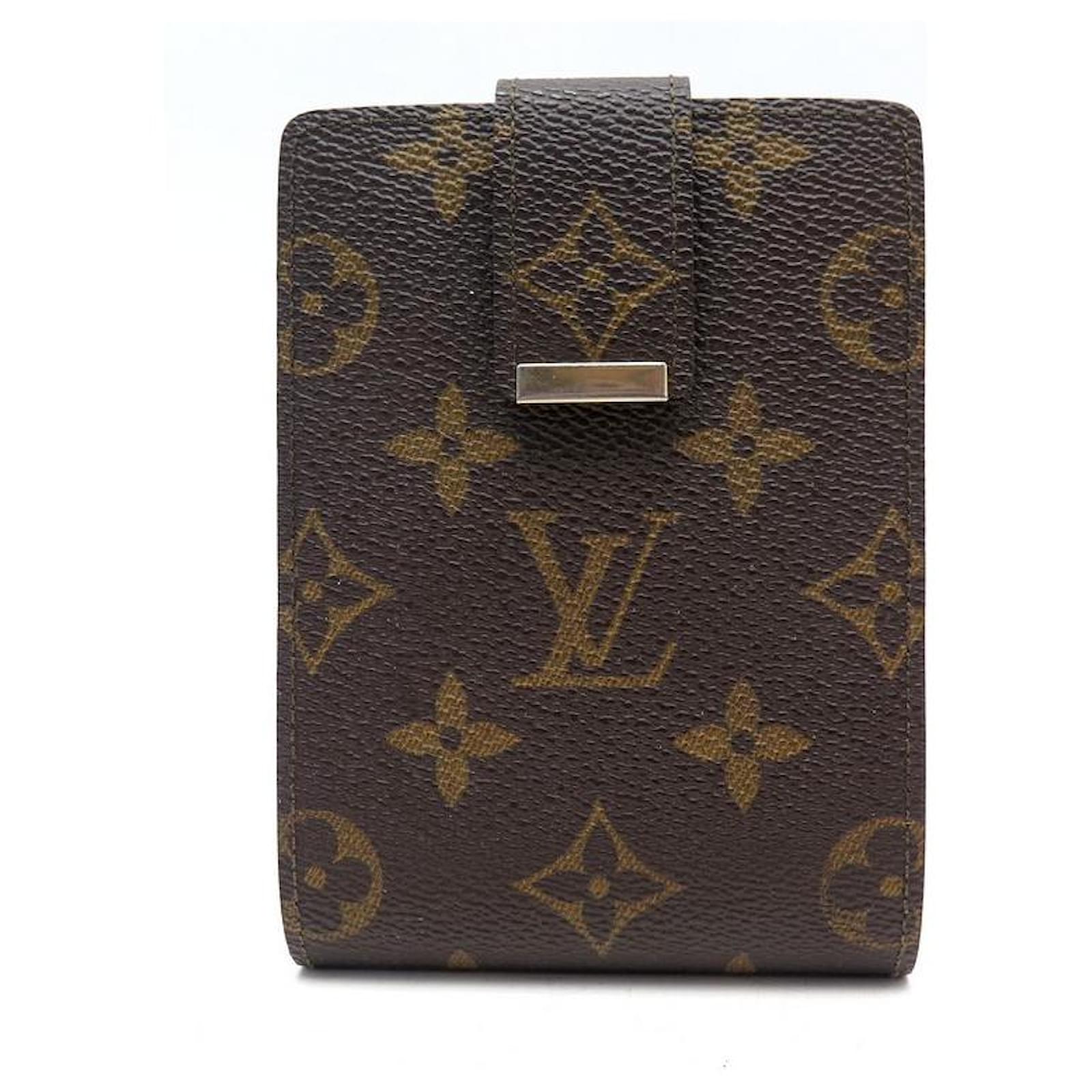 Louis Vuitton Monogram canvas checkbook holder. Brown Cloth ref.273545 -  Joli Closet