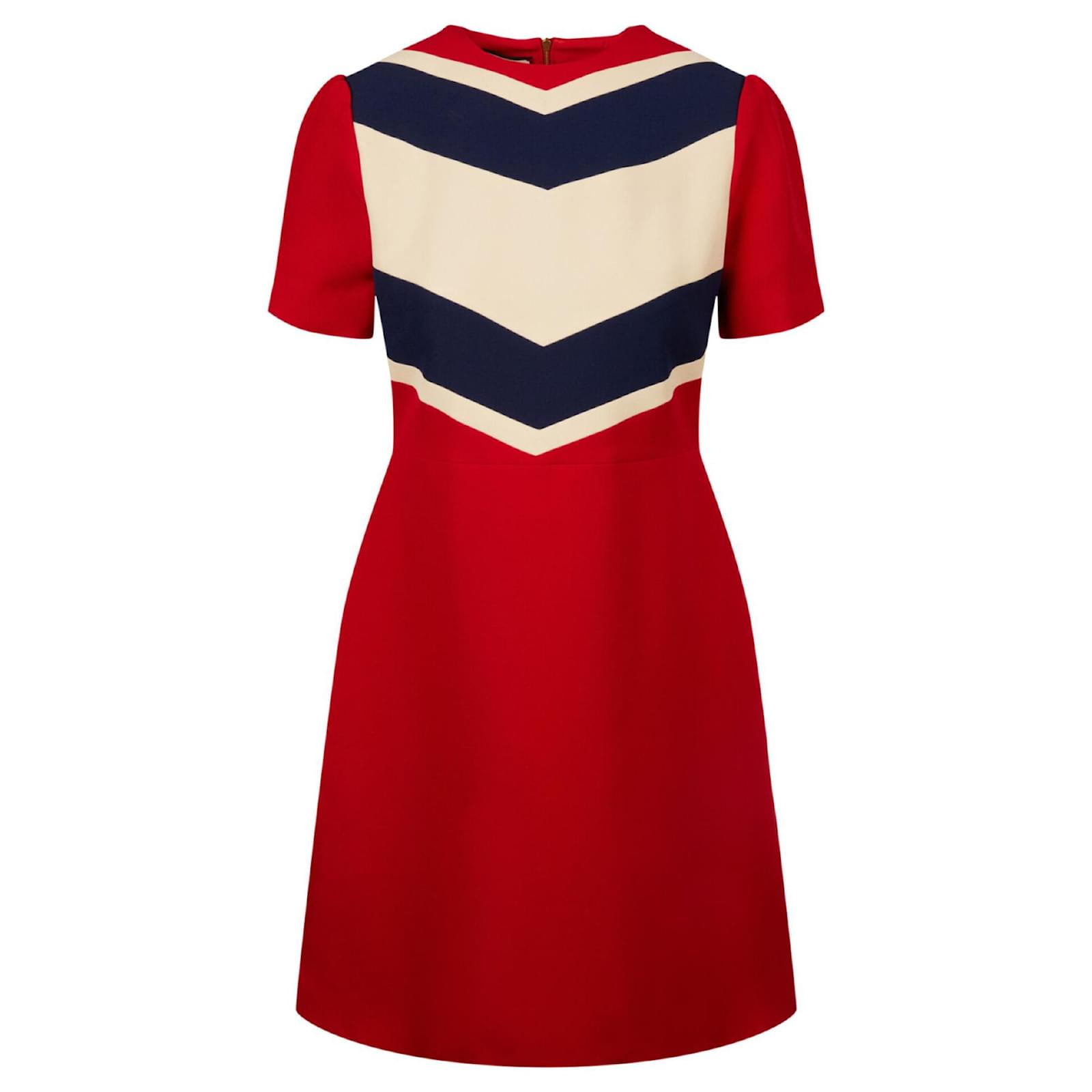 Gucci Short Sleeve Geometric Pattern Dress (Sold) - Joli Closet
