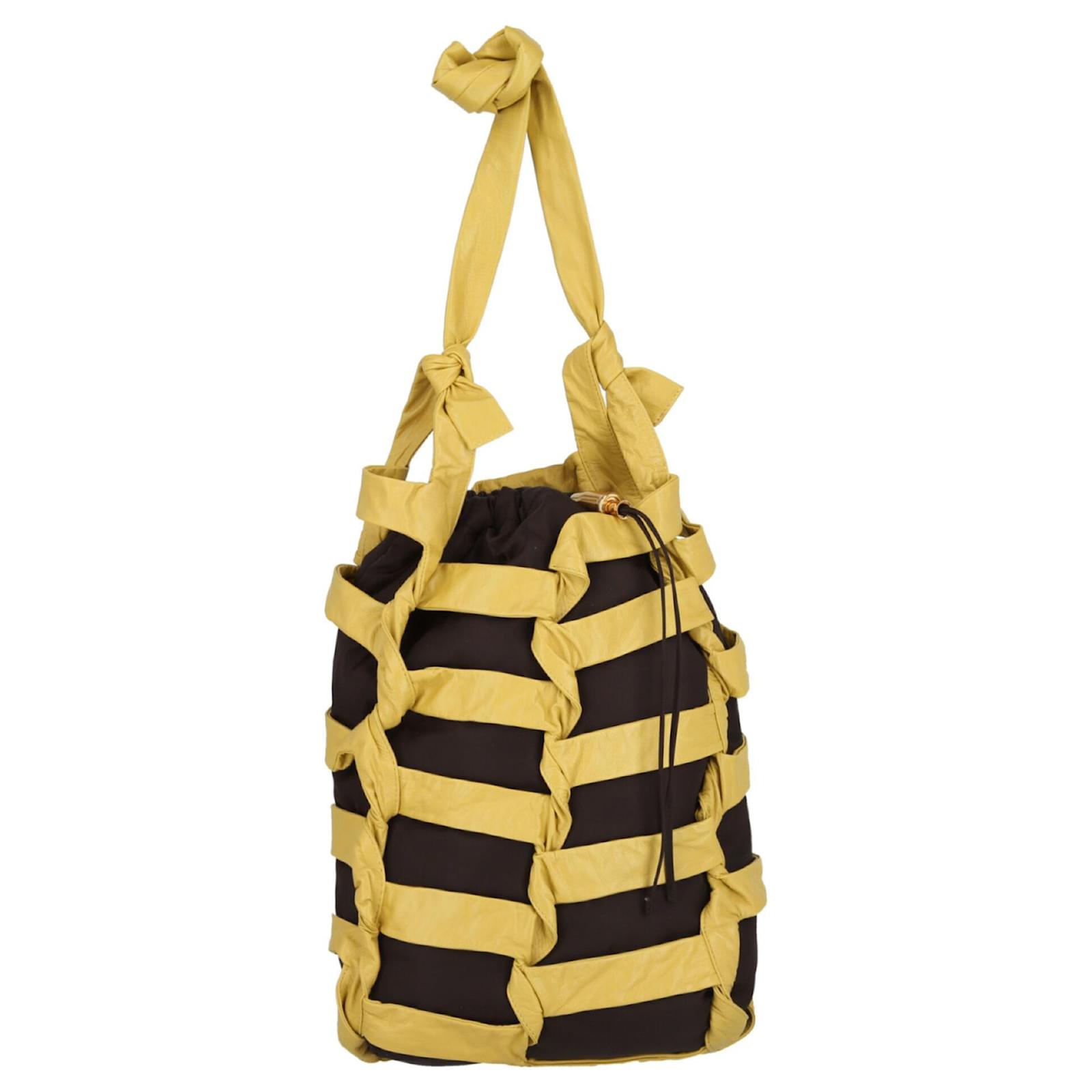 Clare V, Bags, Clare V Sandy Woven Tote In Yellow