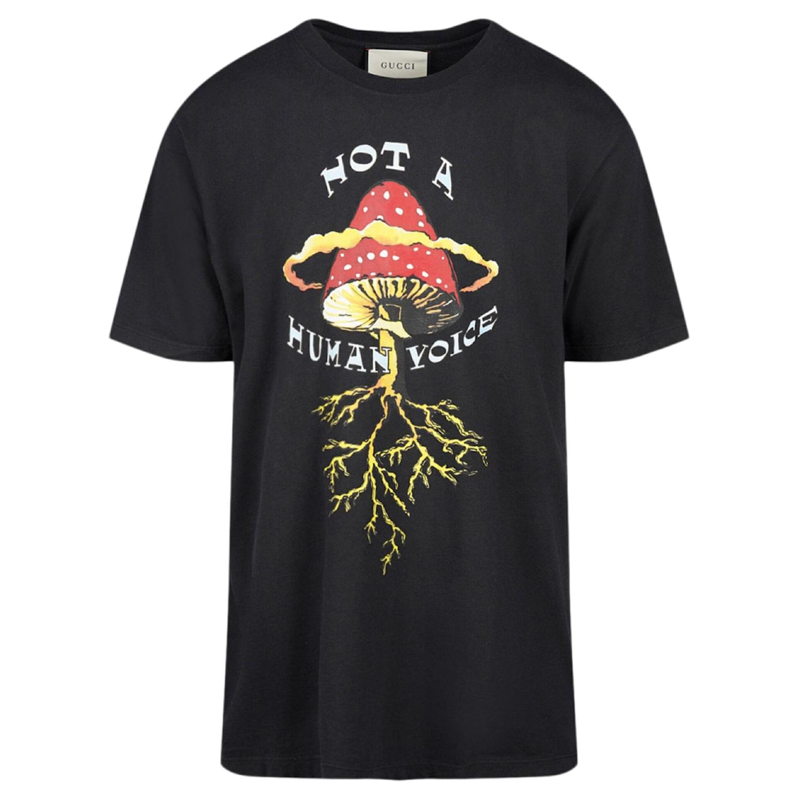 Gucci Mushroom-Print Cotton T-Shirt