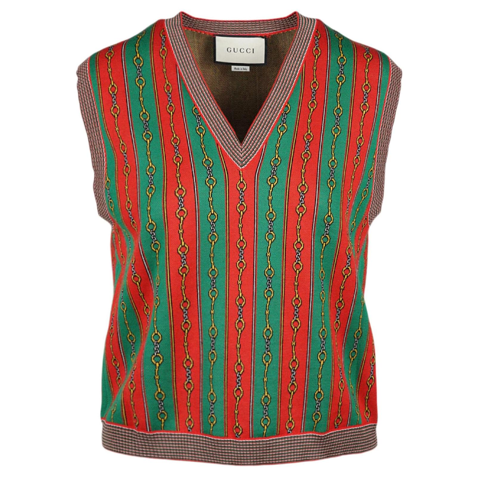 ijs nul Spreek luid Gucci Striped Sweater Vest Multiple colors ref.556247 - Joli Closet