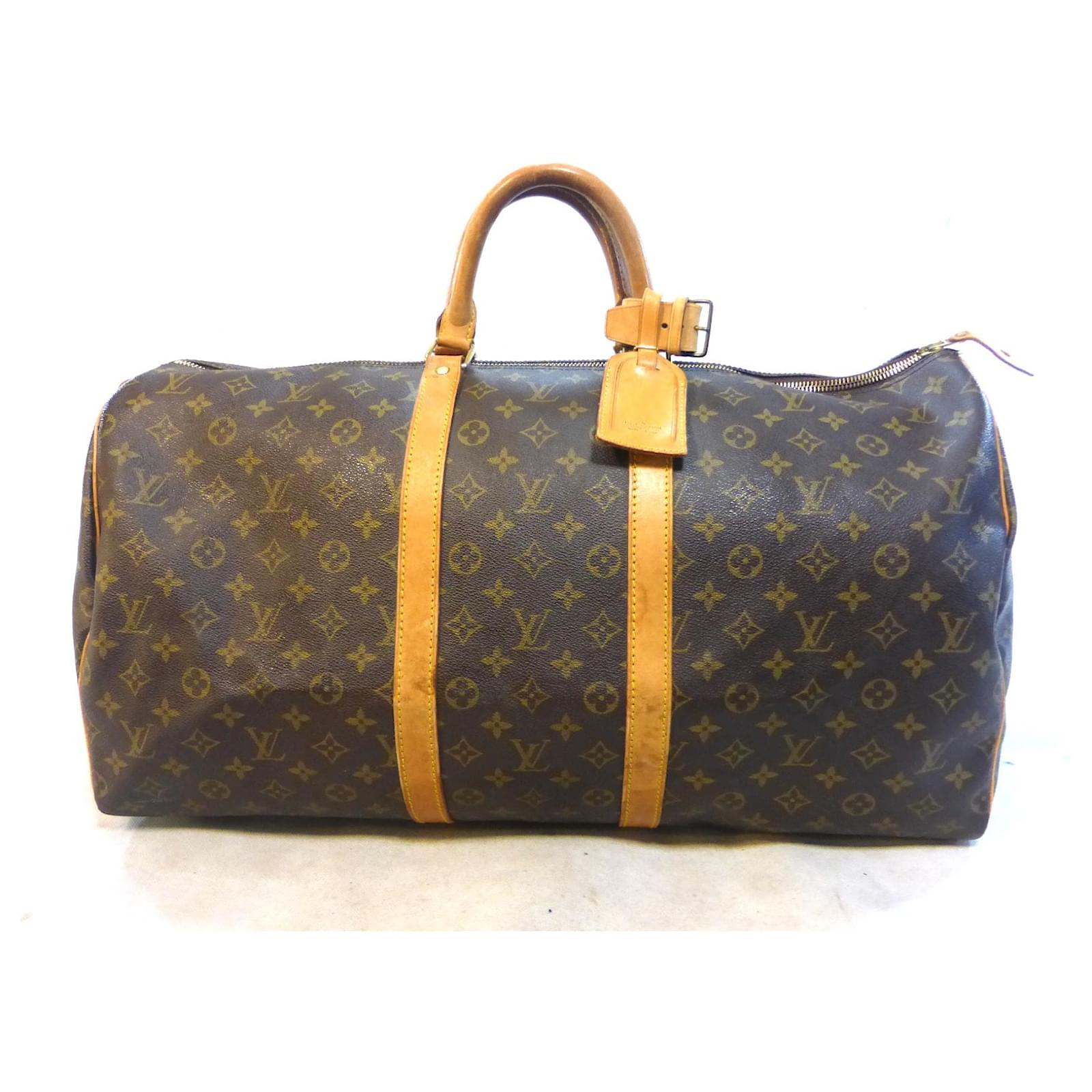 Louis Vuitton Monogram Vintage Keepall 55 Travel Bag Eclair