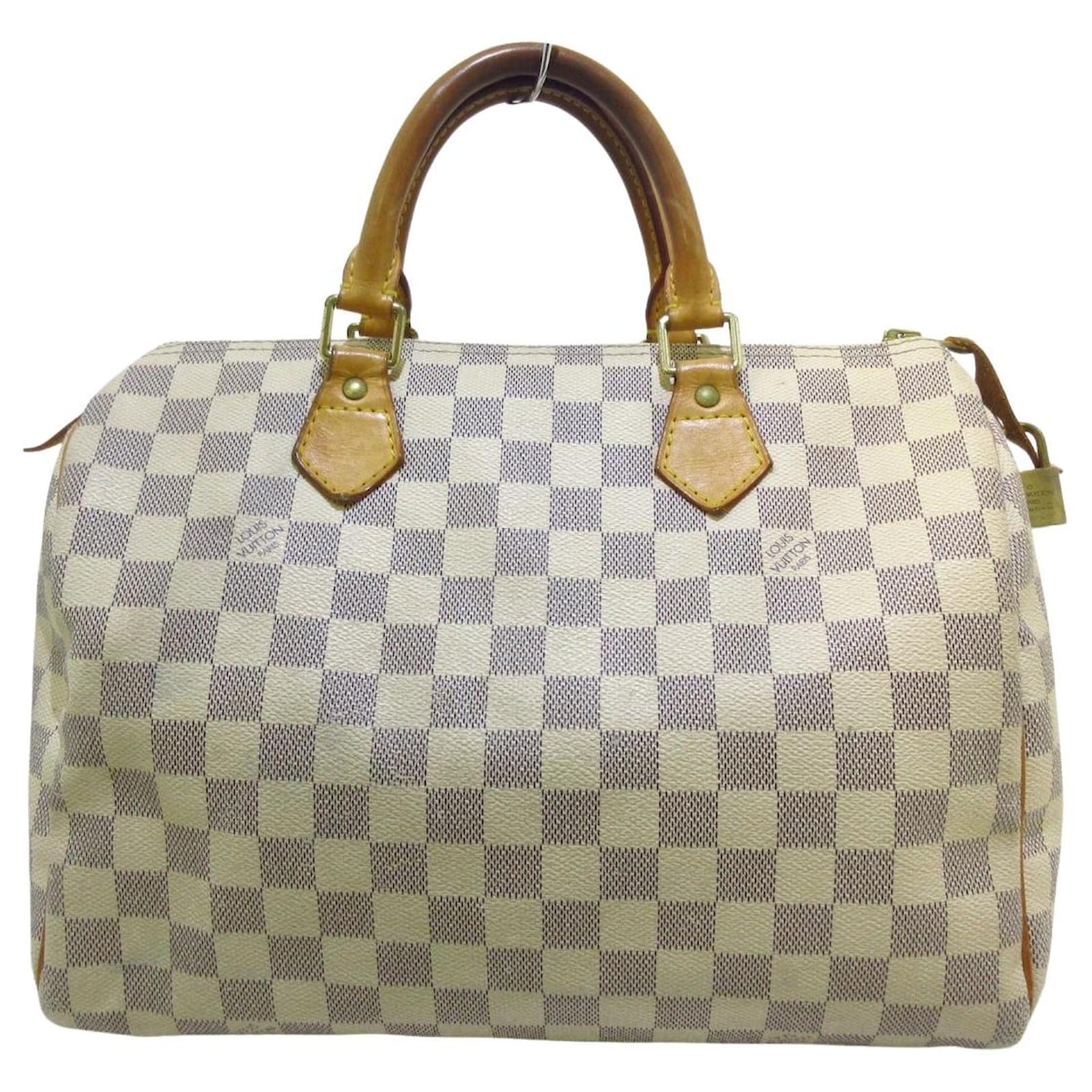 Louis Vuitton Speedy 30 Turquoise Cloth ref.556422 - Joli Closet