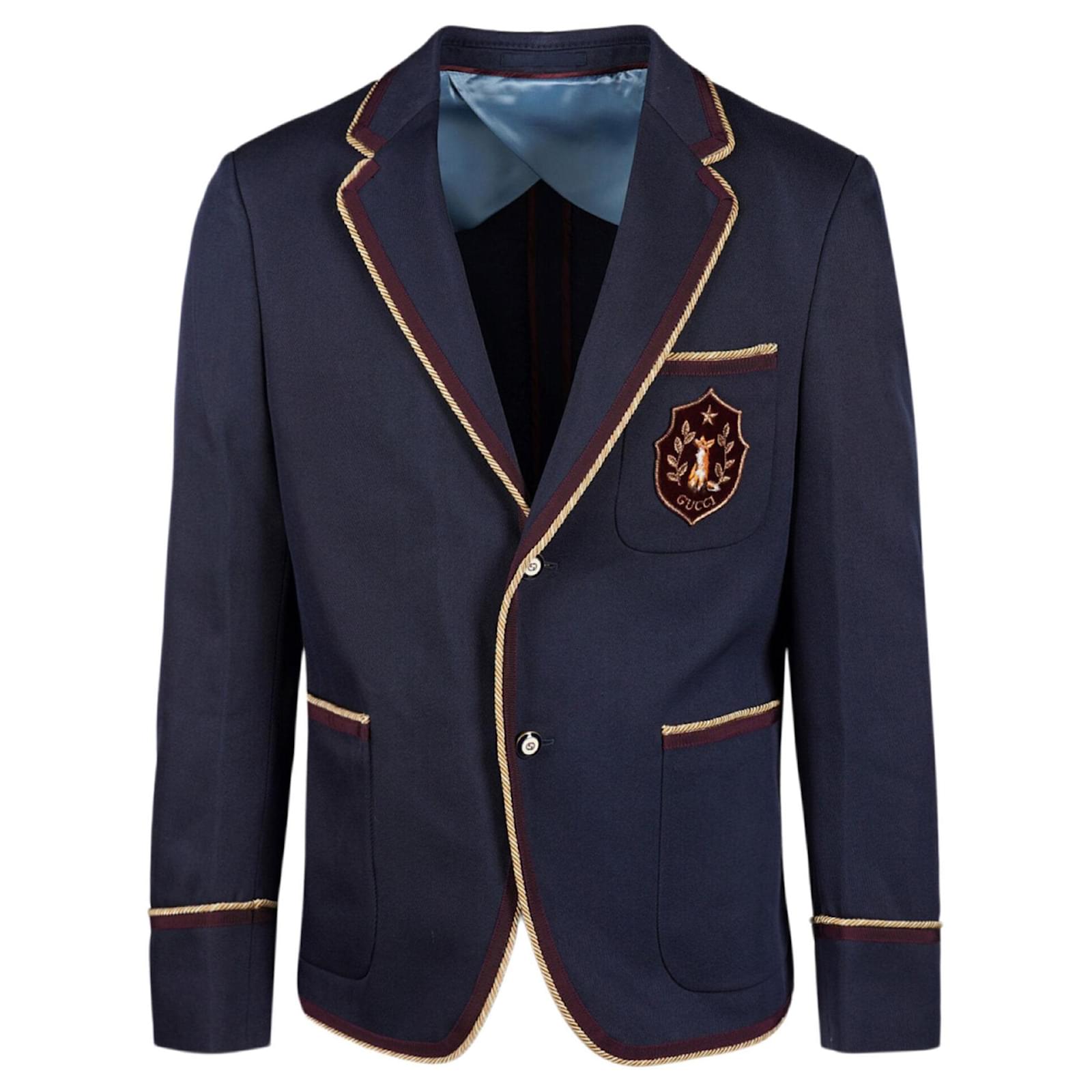 Gucci Fox Blazer Blue ref.556569 - Joli Closet