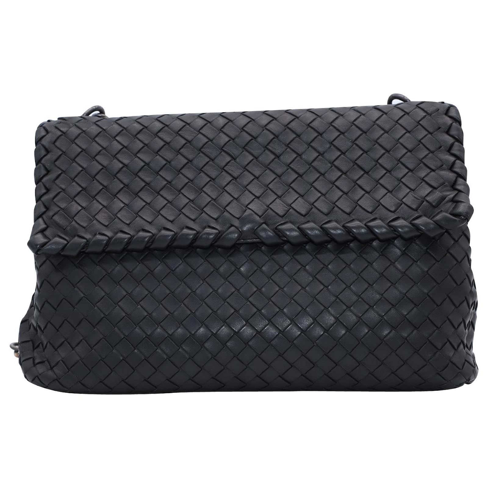 Bottega Veneta Olimpia Shoulder Bag in Black Leather ref.557238 Joli Closet