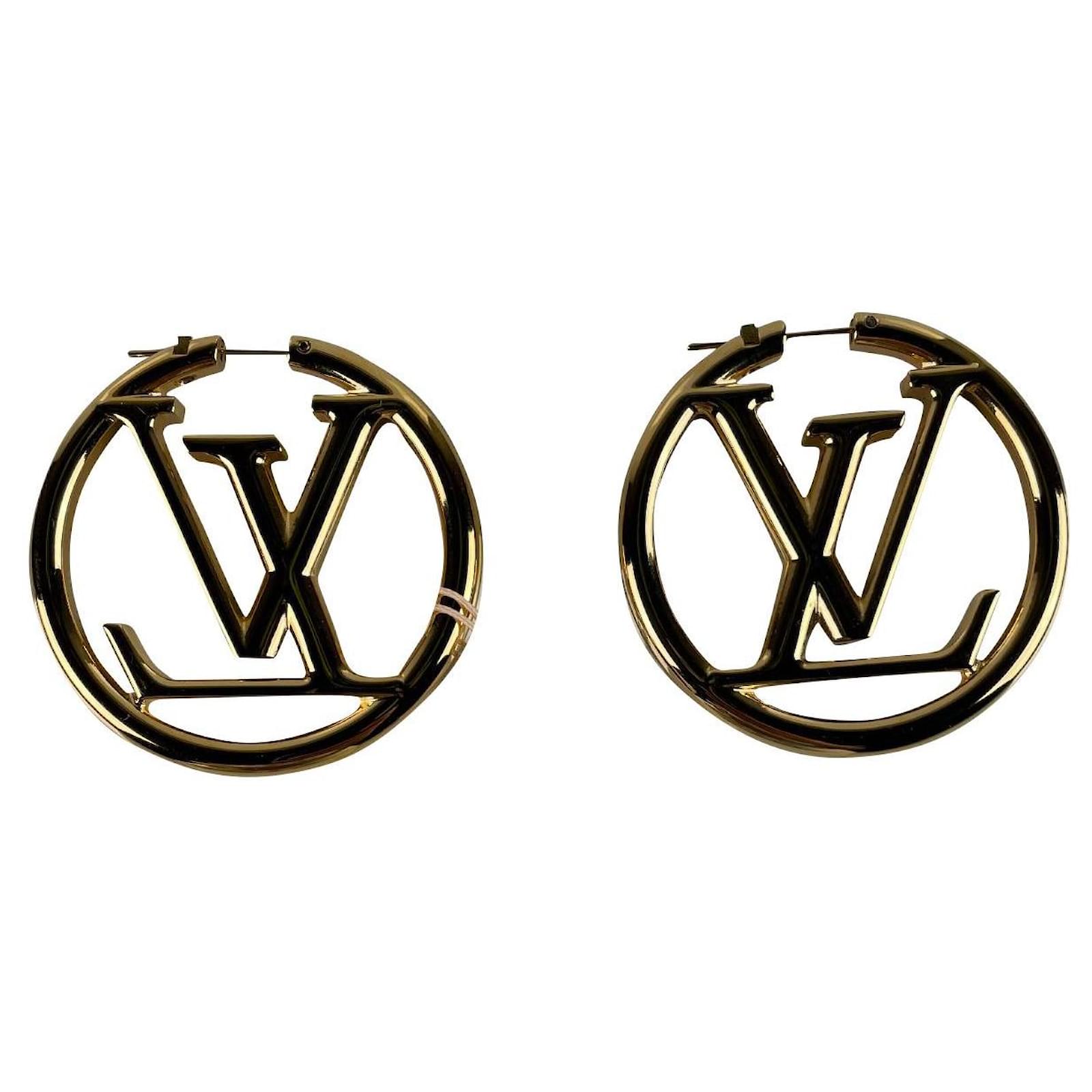 Louis Vuitton Louise hoop earrings (M64288)